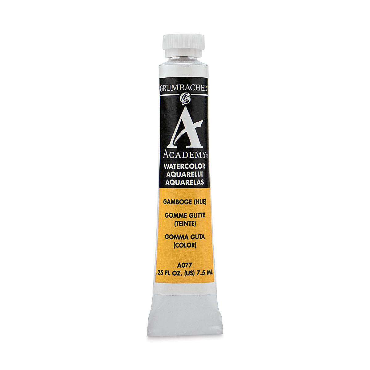 Grumbacher Academy Watercolor - Gamboge Hue, 7.5 ml tube