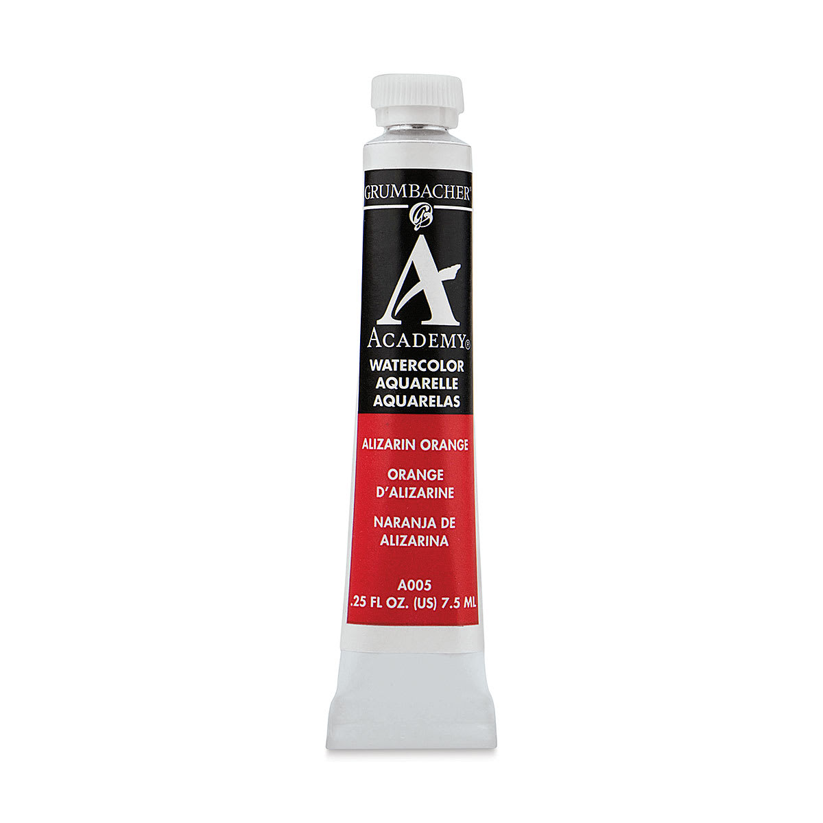 Grumbacher Academy Watercolor - Alizarin Orange, 7.5 ml tube