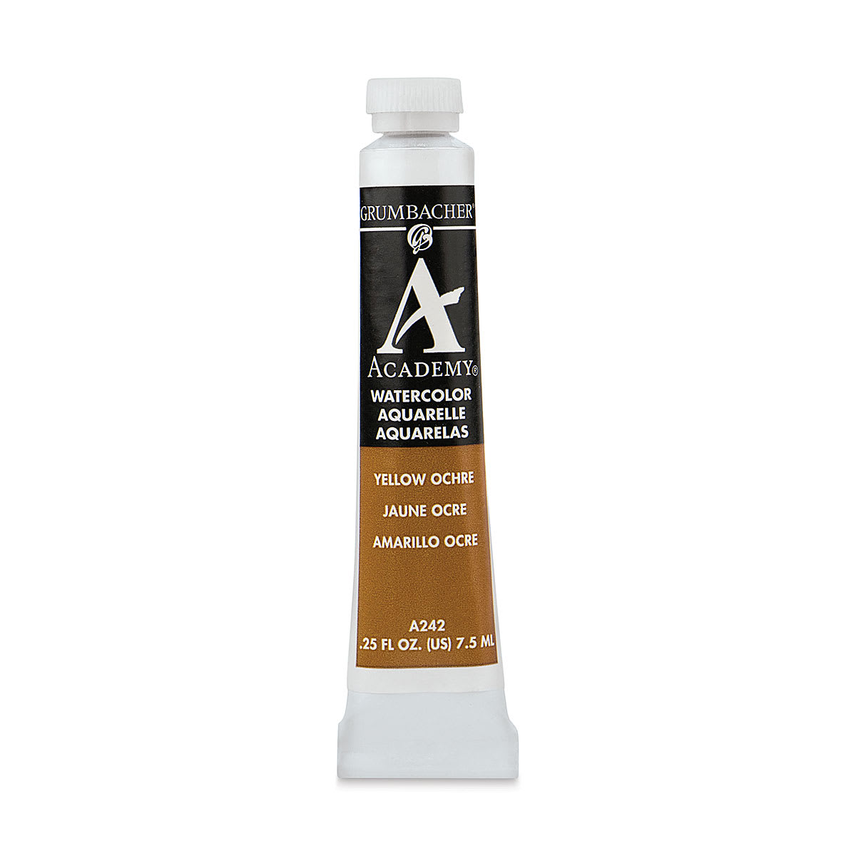 Grumbacher Academy Watercolor - Yellow Ochre Hue, 7.5 ml tube