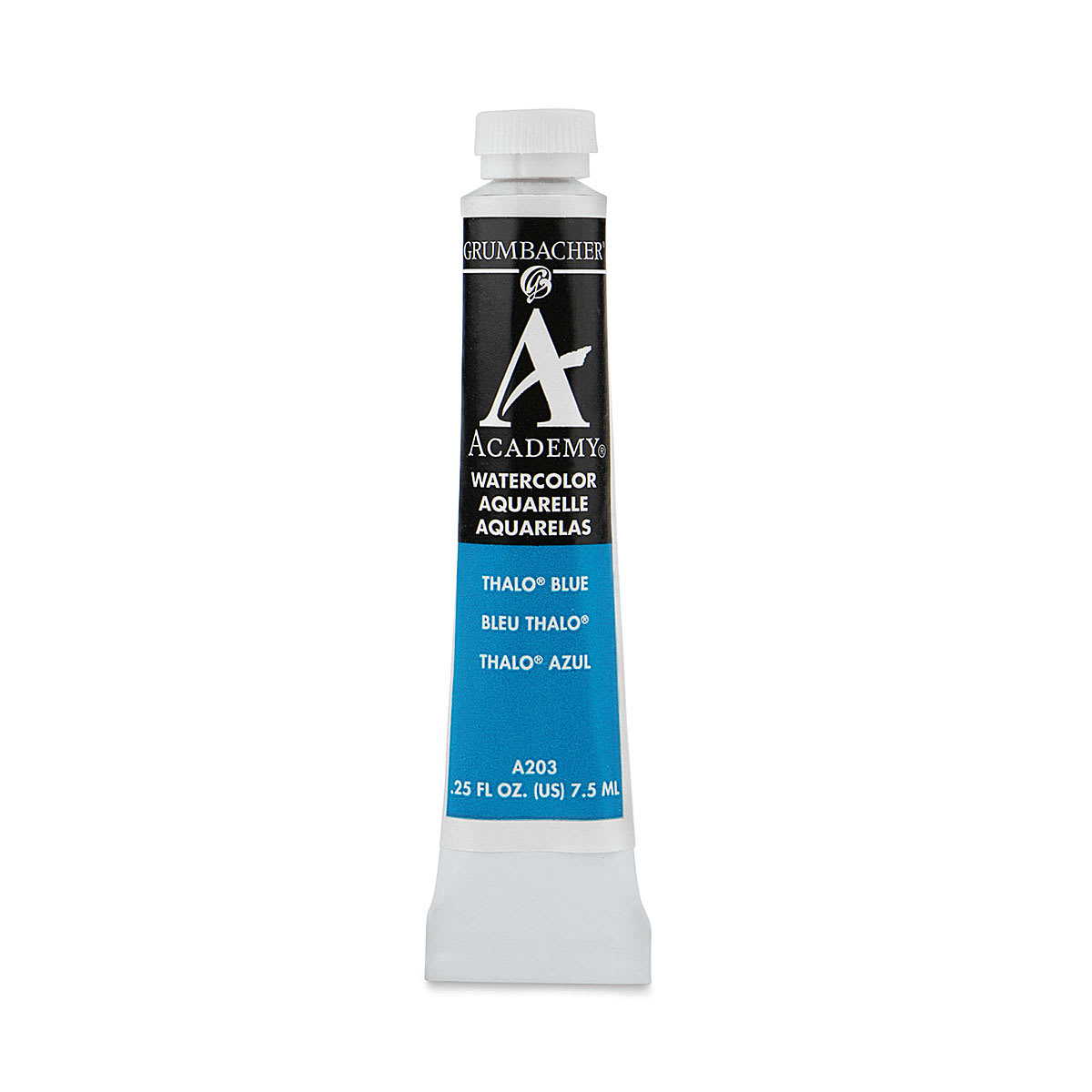 Grumbacher Academy Watercolor - Thalo Blue, 7.5 ml tube