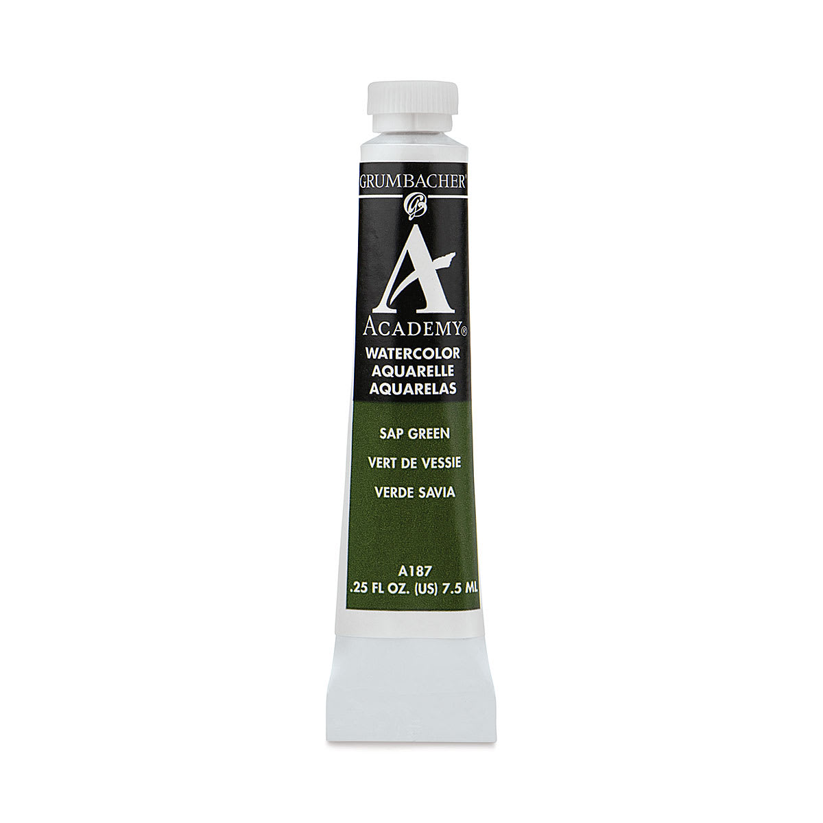 Grumbacher Academy Watercolor - Sap Green, 7.5 ml tube