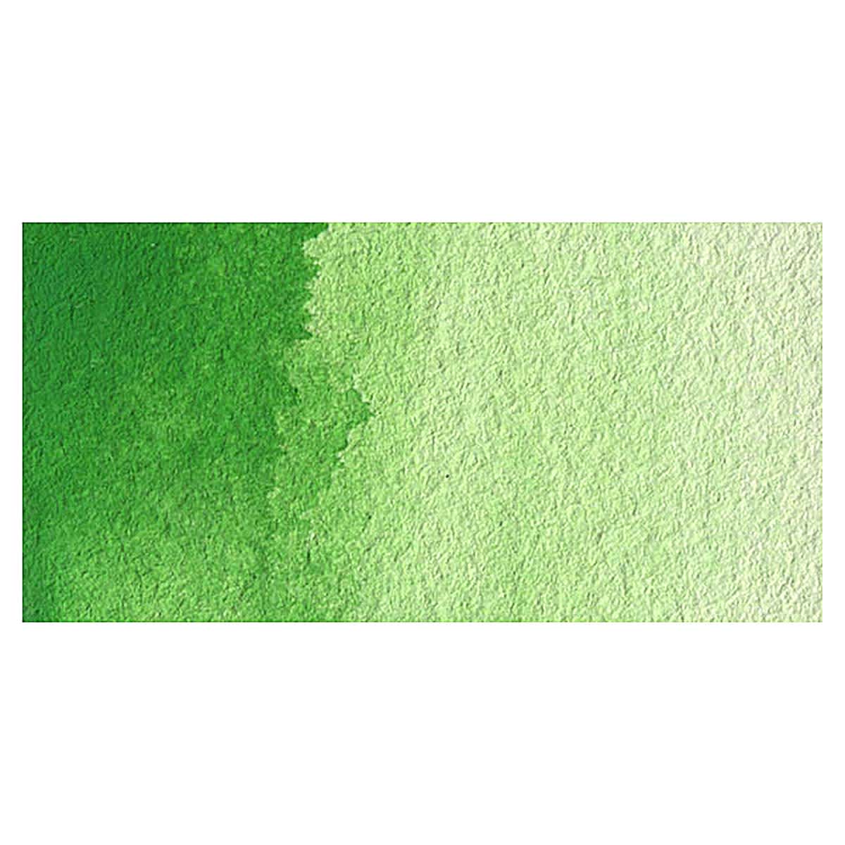 Grumbacher Academy Watercolor - Permanent Green Light swatch