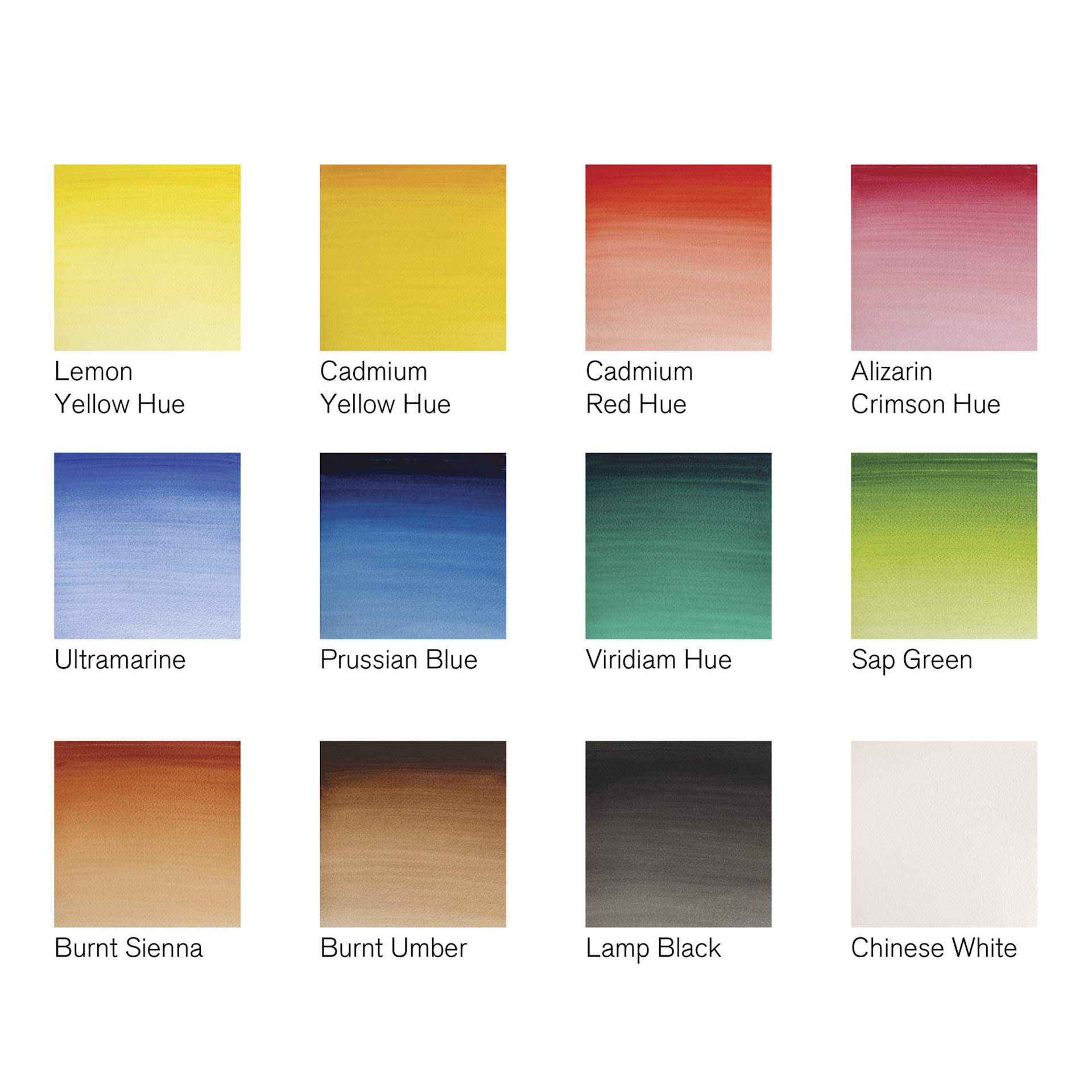 Winsor & Newton Cotman Watercolors - Customizable Travel Set of 12, Assorted Colors, Half Pans, swatches