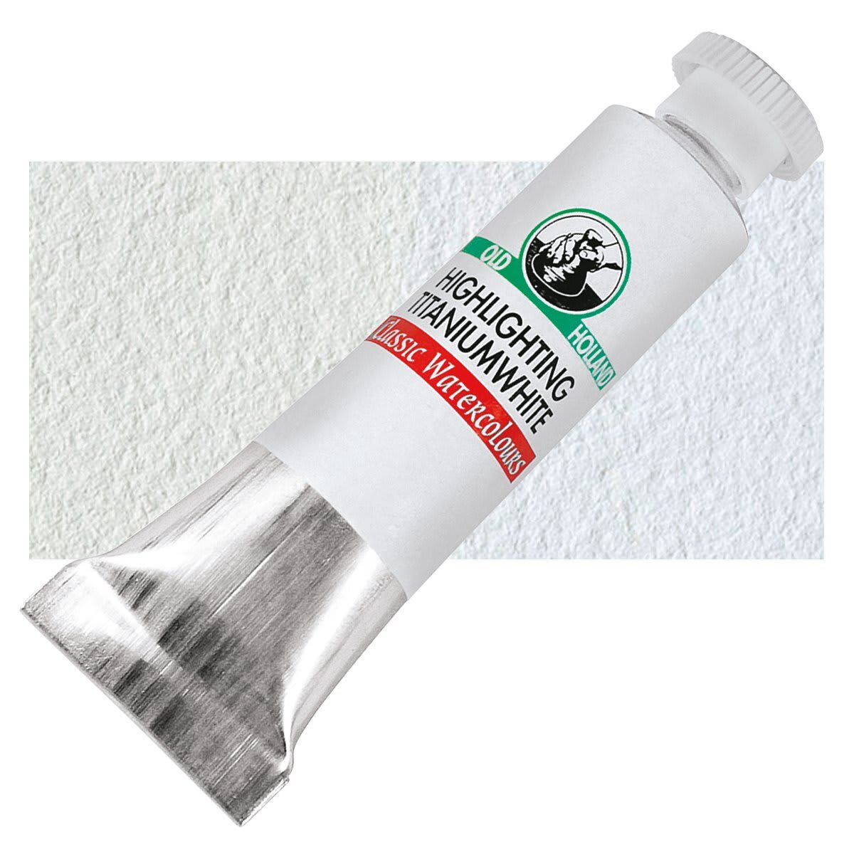 Old Holland Classic Artist Watercolor - Titanium White, 6 ml tube and swatch