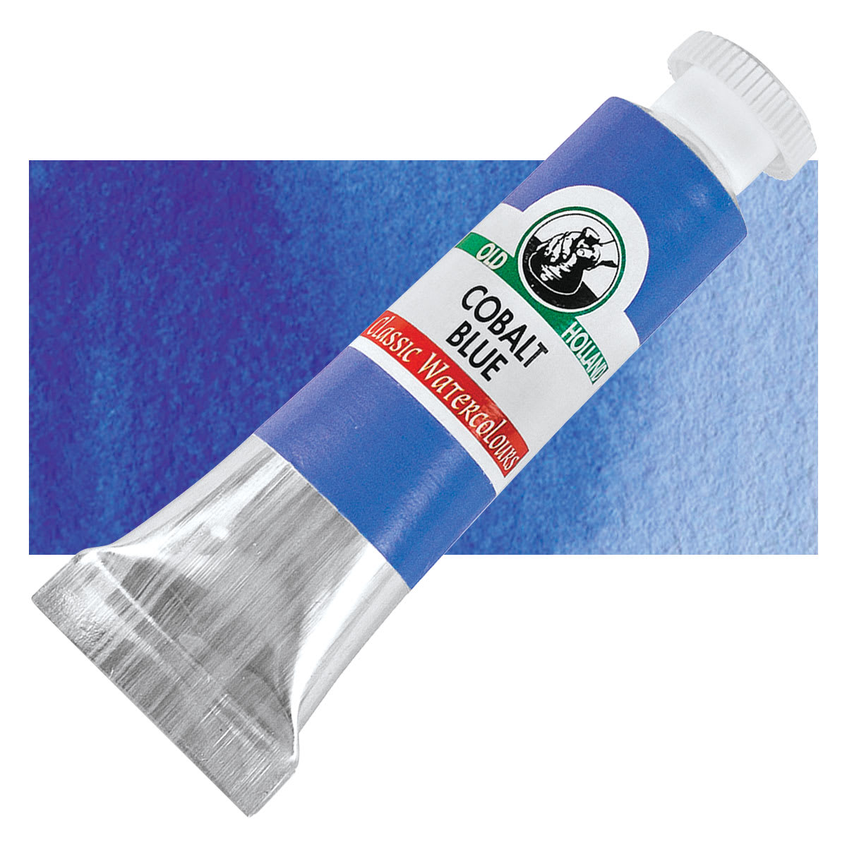 Old Holland Classic Artist Watercolor - Cobalt Blue, 6 ml tube and swatch
