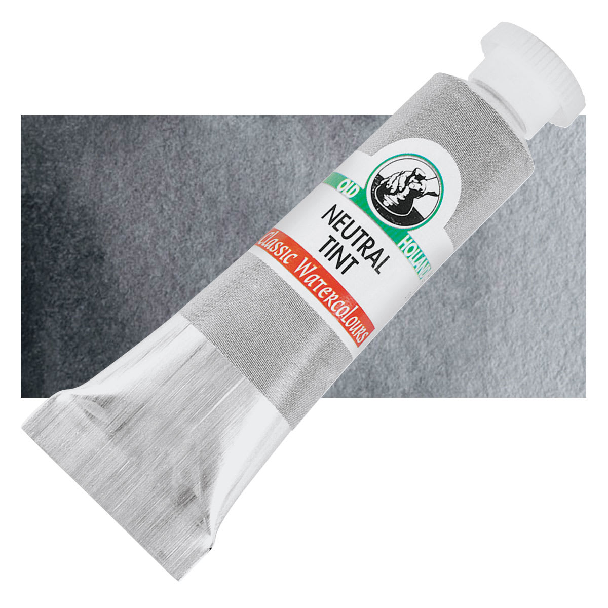 Old Holland Classic Artist Watercolor - Neutral Tint, 6 ml tube and swatch