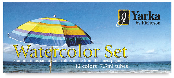 Yarka Student Watercolor Set - Front of package of 12 shown