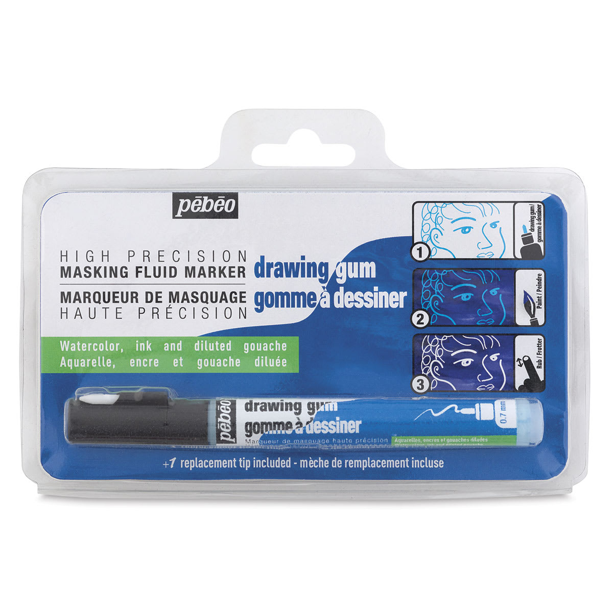 Pebeo Drawing Gum - Front of marker package shown