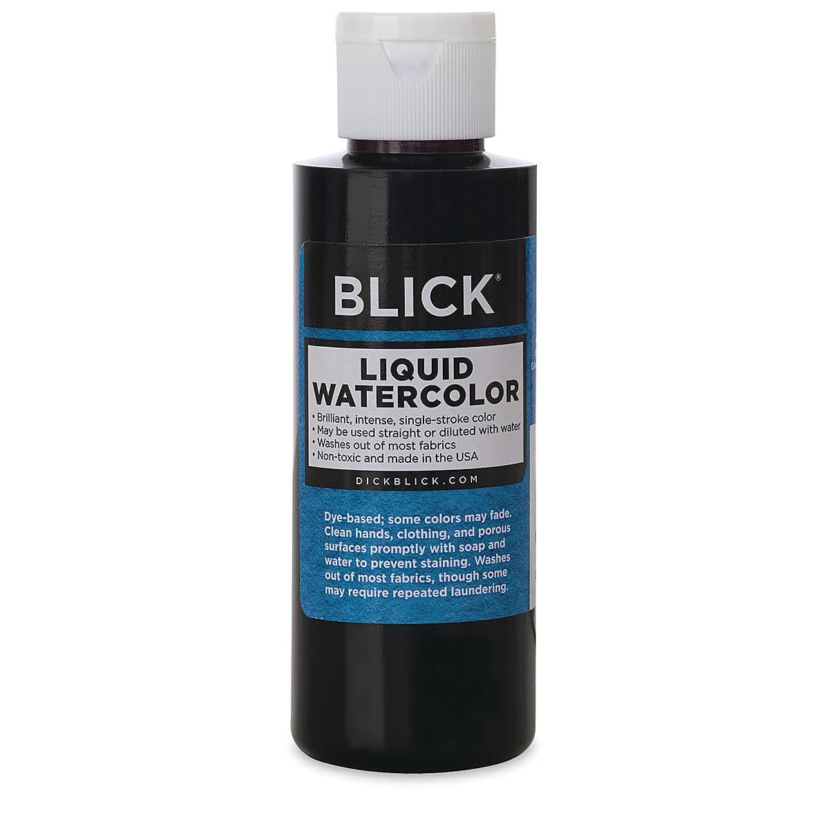 Blick Liquid Watercolor - Black, 4 oz bottle