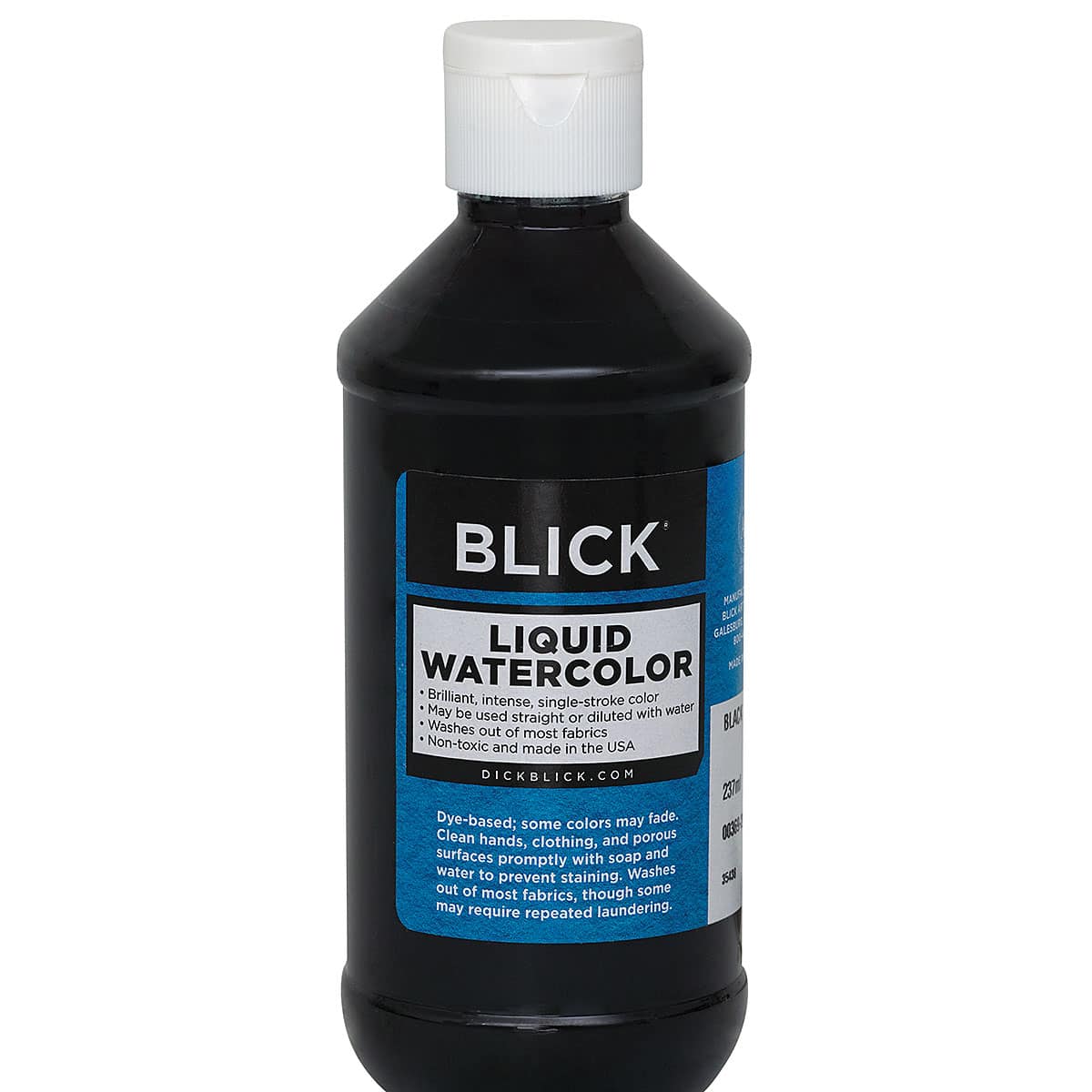 Blick Liquid Watercolor - Black, 8 oz bottle