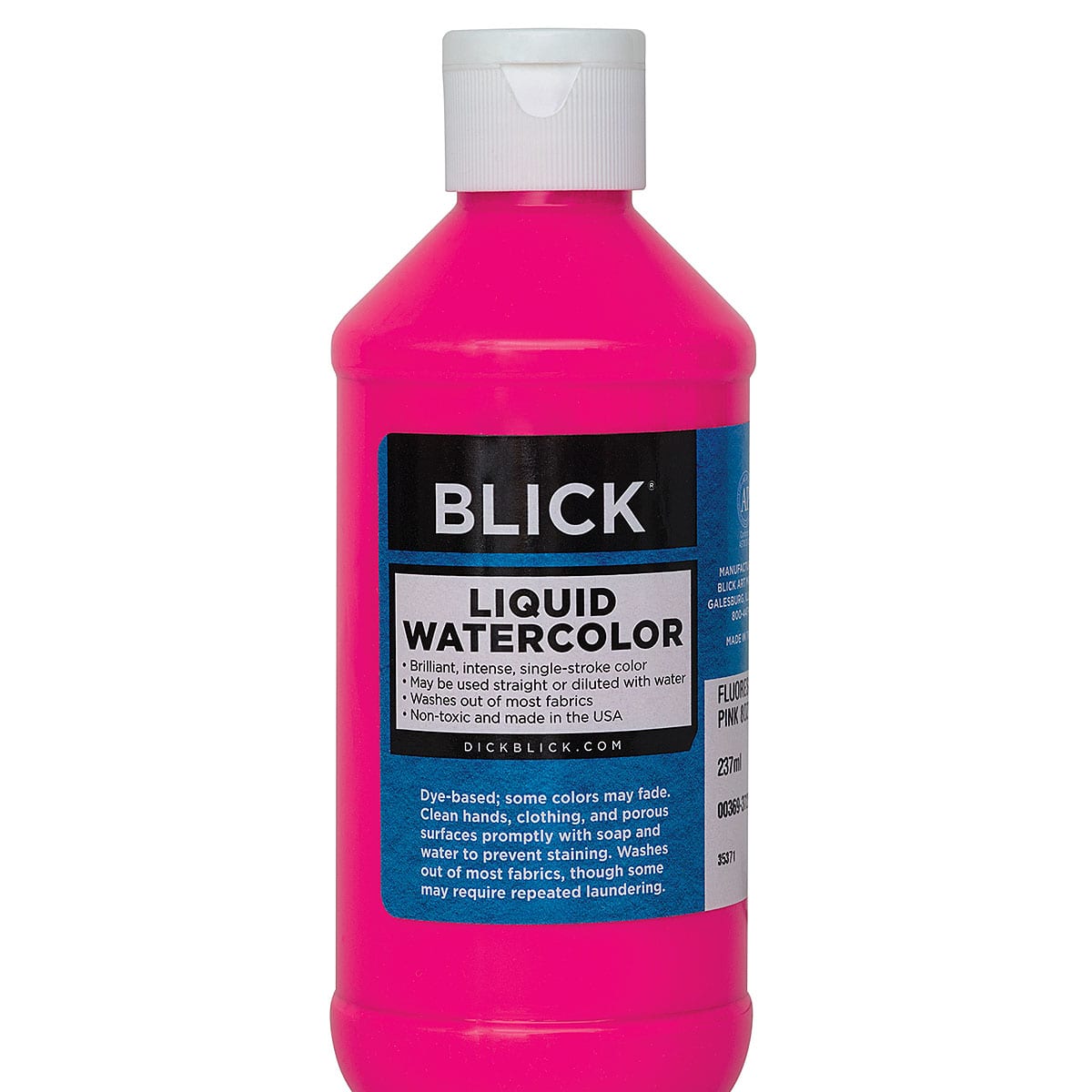 Blick Liquid Watercolor - Fluorescent Pink, 8 oz bottle