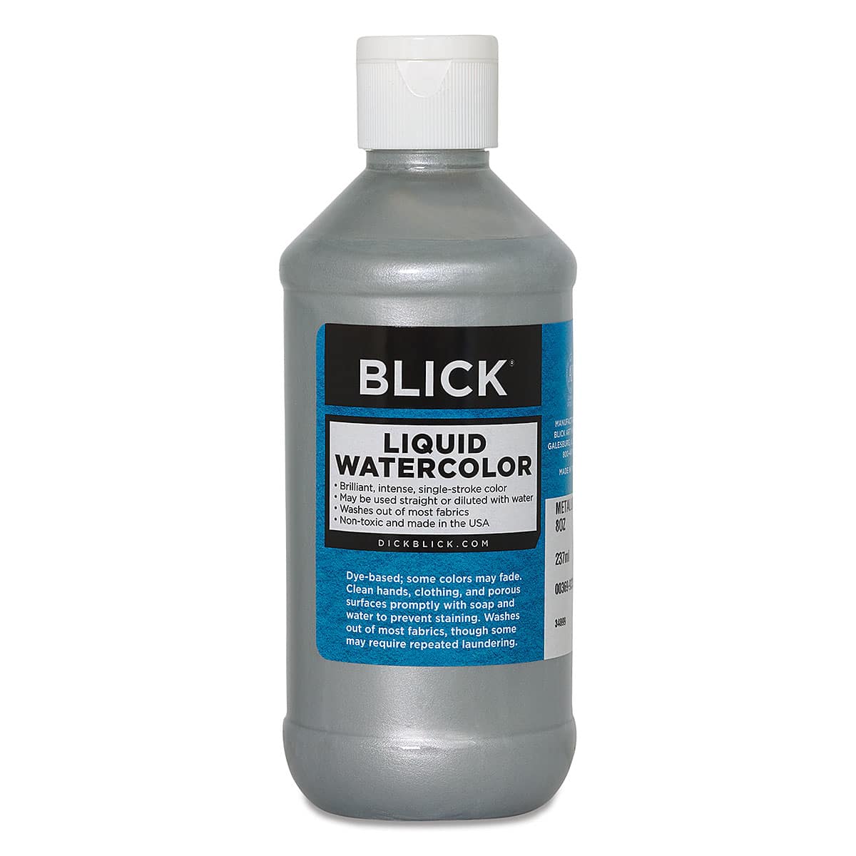 Blick Liquid Watercolor - Metallic Silver, 8 oz bottle Blick Liquid Watercolor - Metallic Silver, 8 oz bottle