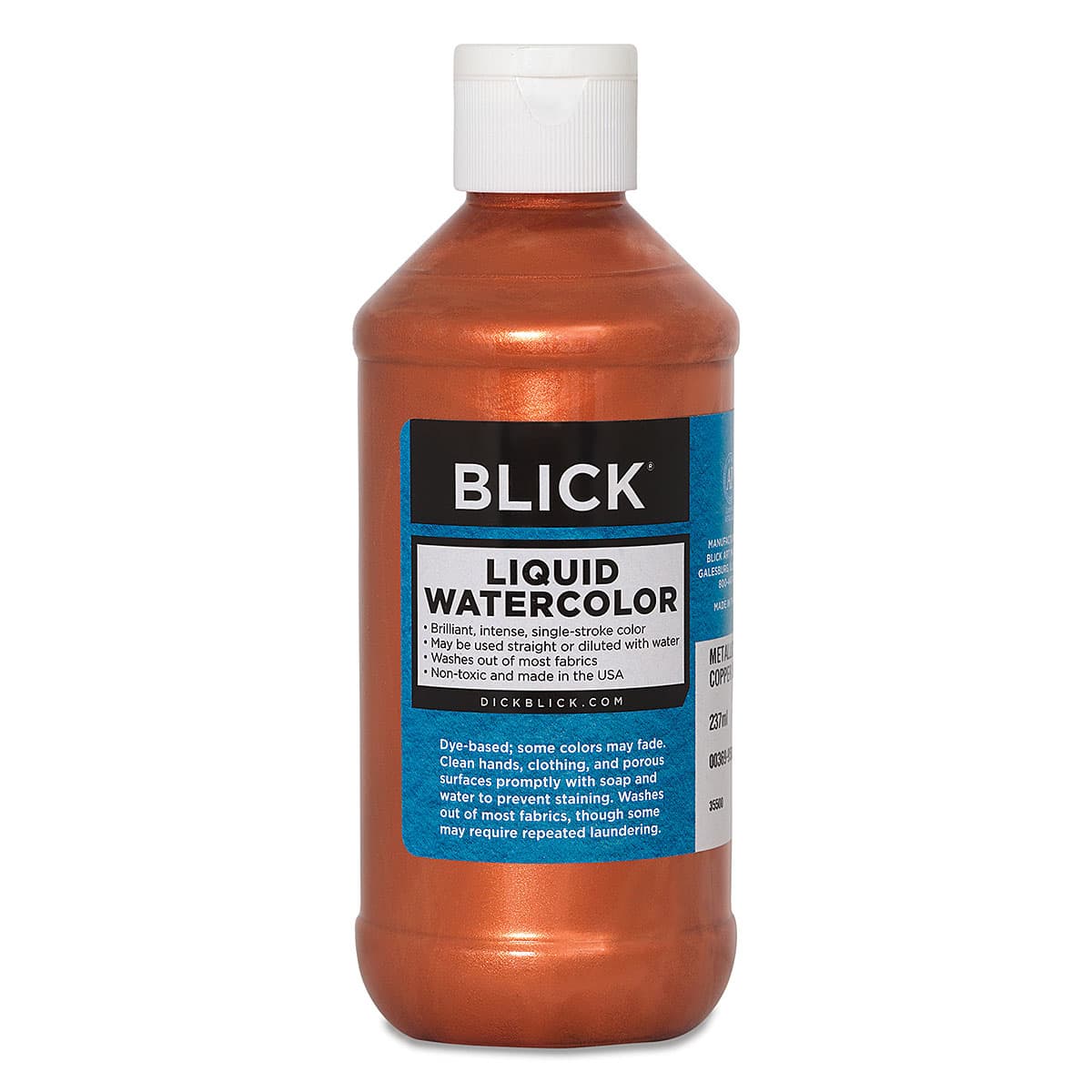 Blick Liquid Watercolor - Metallic Copper, 8 oz bottle