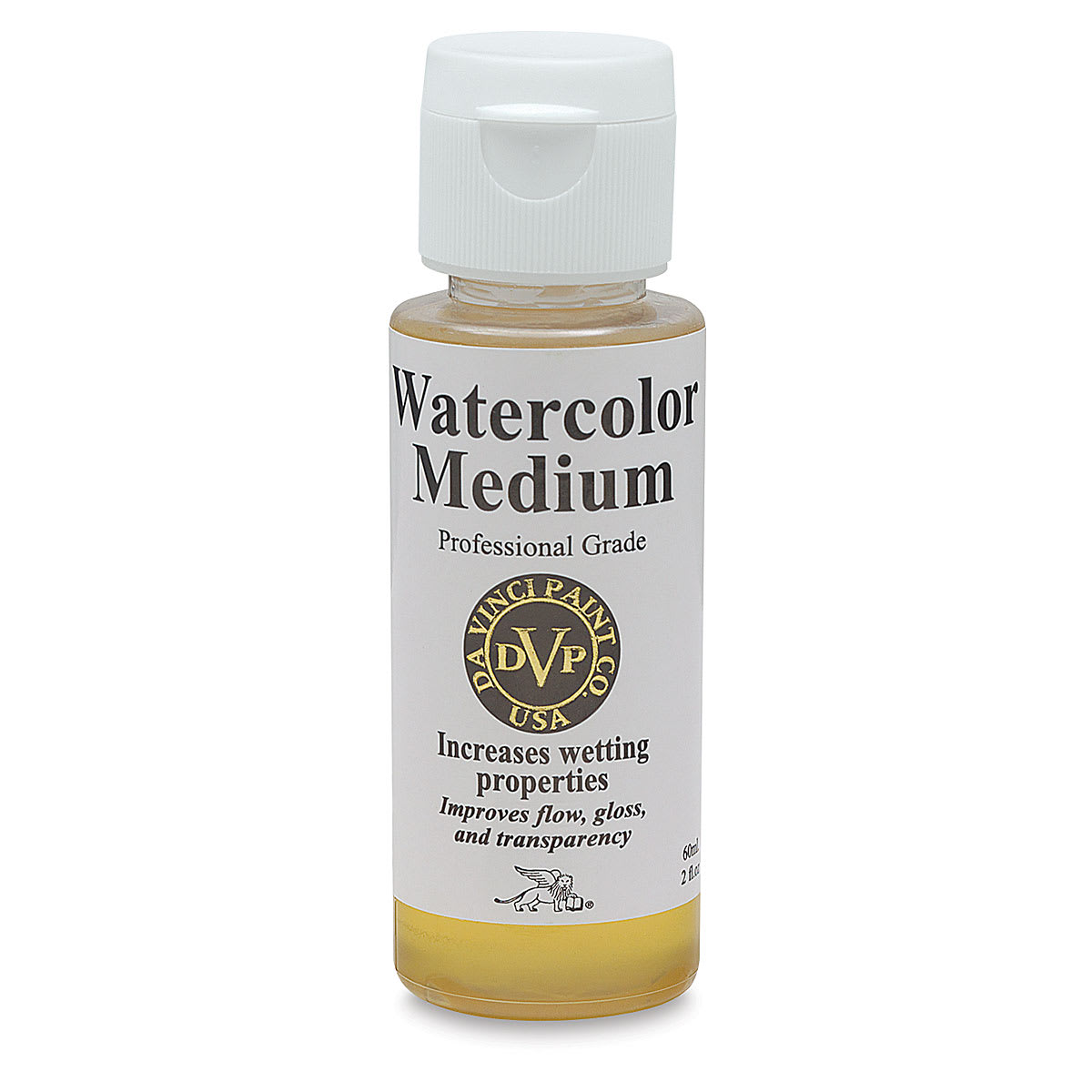 Da Vinci Watercolor Medium - Front of 2 oz bottle