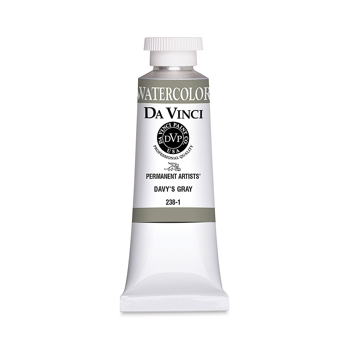 Da Vinci Artists' Permanent Watercolor - Davy's Gray, 37 ml tube