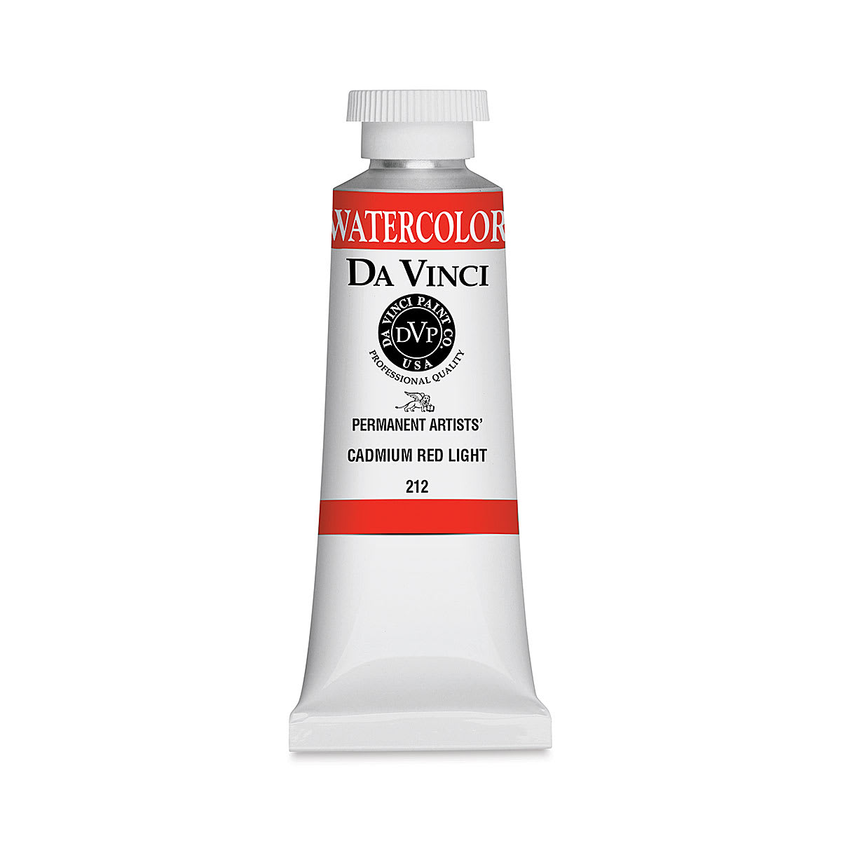 Da Vinci Artists' Permanent Watercolor - Cadmium Red Light, 37 ml tube Da Vinci Artists' Permanent Watercolor - Cadmium Red Light, 37 ml tube