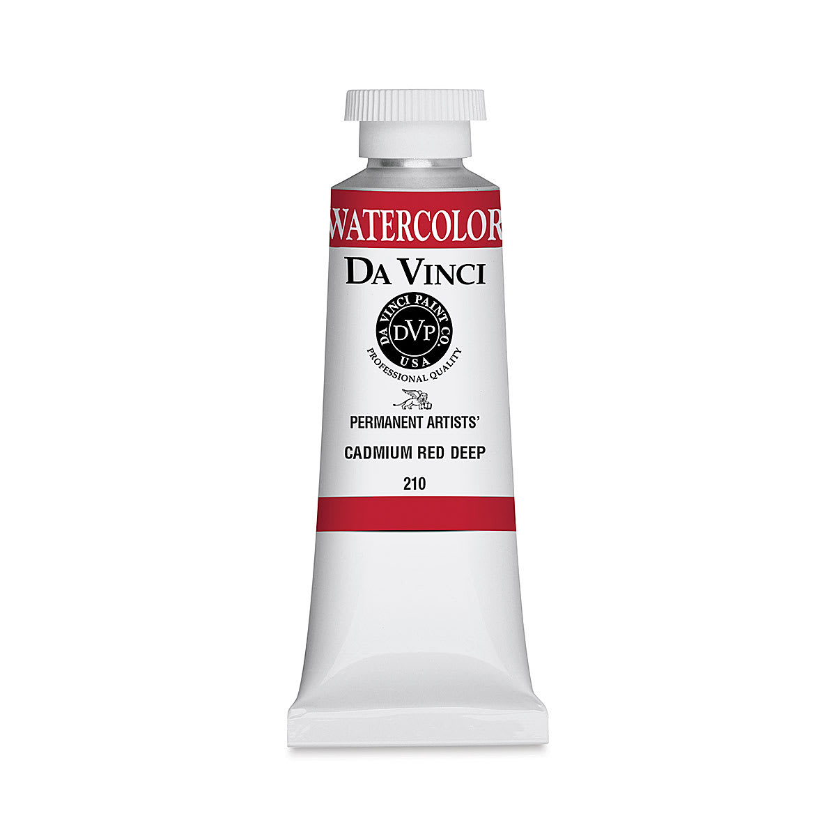 Da Vinci Artists' Permanent Watercolor - Cadmium Red Deep, 37 ml tube Da Vinci Artists' Permanent Watercolor - Cadmium Red Deep, 37 ml tube
