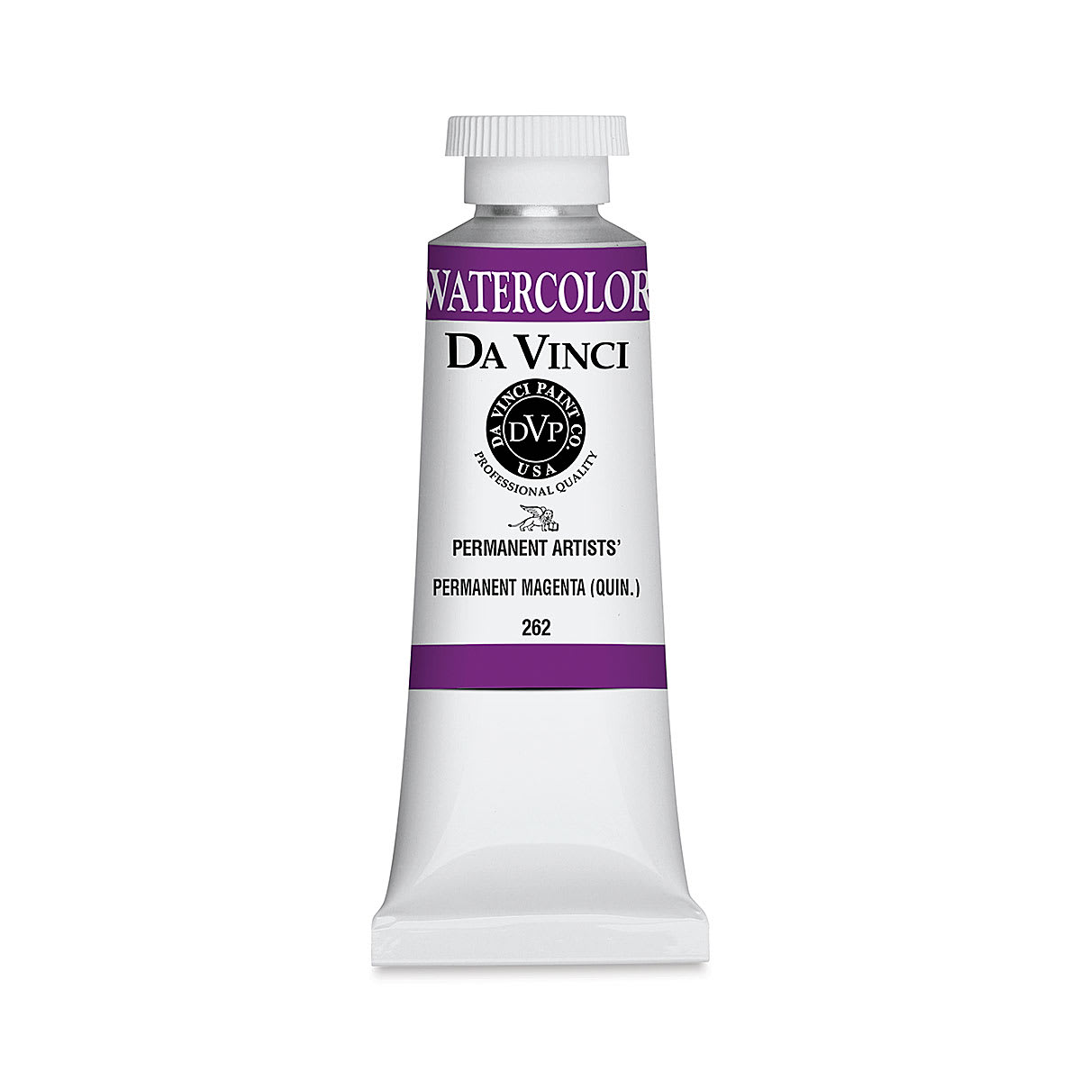 Da Vinci Artists' Permanent Watercolor - Quinacridone Permanent Magenta, 37 ml tube Da Vinci Artists' Permanent Watercolor - Quinacridone Permanent Magenta, 37 ml tube