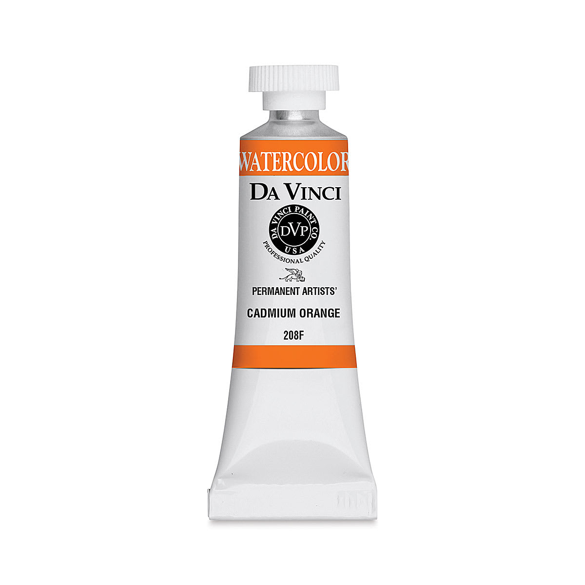 Da Vinci Artists' Permanent Watercolor - Cadmium Orange (CL), 15 ml tube