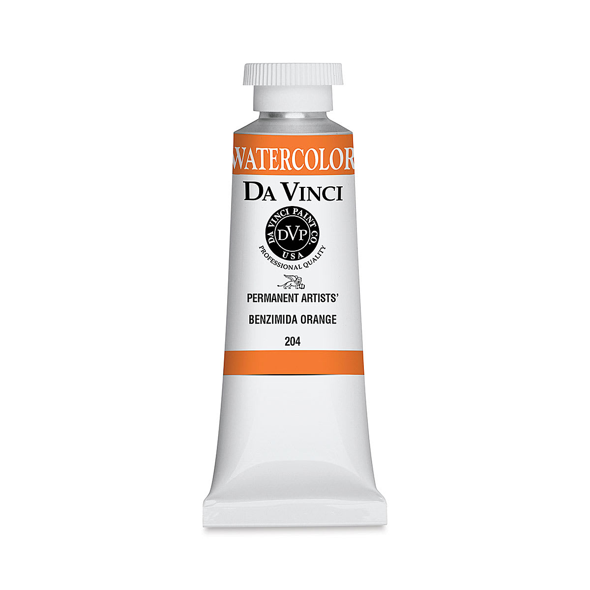 Da Vinci Artists' Permanent Watercolor - Benzimida Orange, 37 ml tube