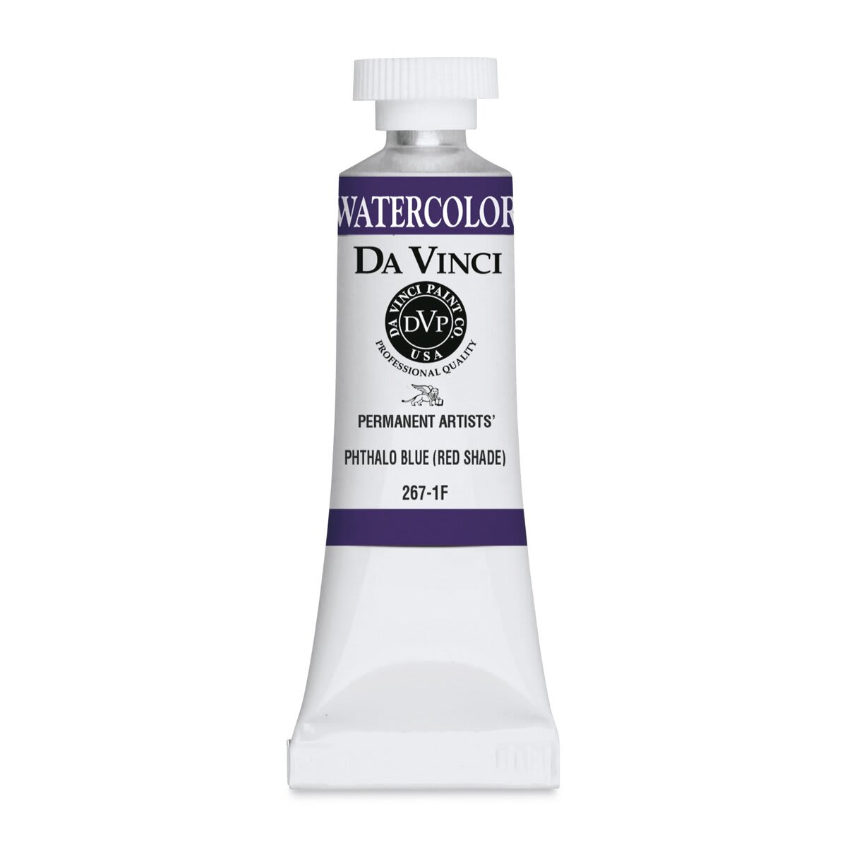 Da Vinci Artists' Permanent Watercolor - Phthalo Blue (Red Shade), 15 ml tube