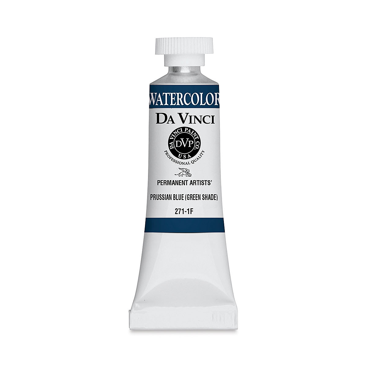Da Vinci Artists' Permanent Watercolor - Prussian Blue (Green Shade), 15 ml tube