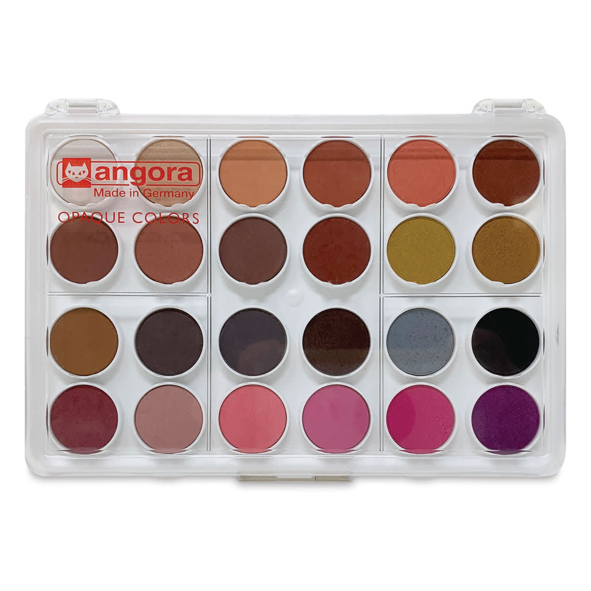 Talens Angora Opaque Watercolor Pan Set - Set of 24, Inclusive Skin Tones, Pans. In package. Talens Angora Opaque Watercolor Pan Set - Set of 24, Inclusive Skin Tones, Pans. In package.