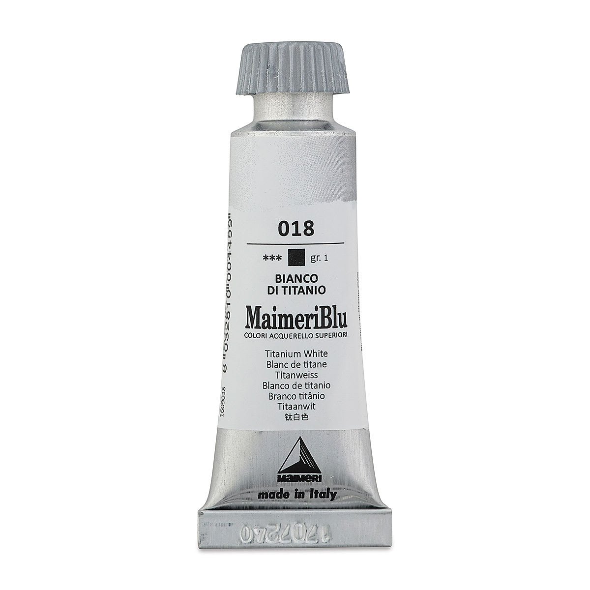 Maimeri Blu Artist Watercolor - Titanium White, 12 ml Tube
