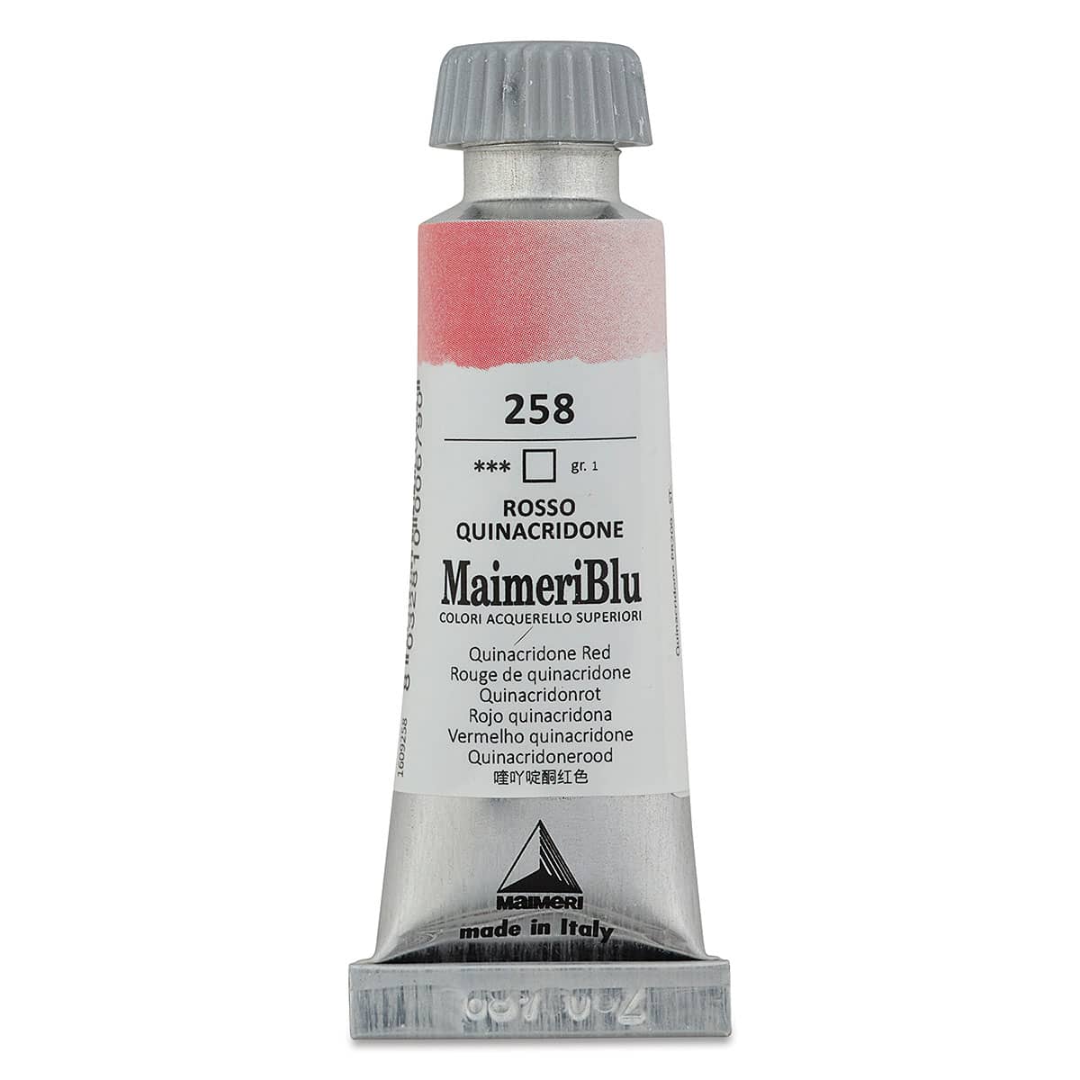 Maimeri Blu Artist Watercolor - Quinacridone Red, 12 ml Tube