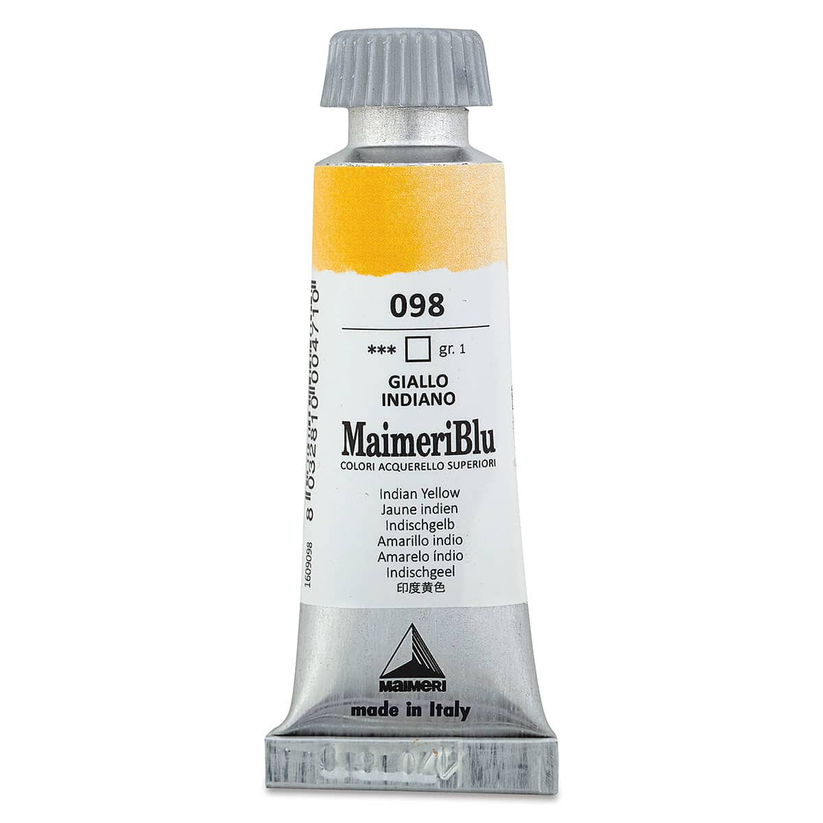Maimeri Blu Artist Watercolor - Indian Yellow, 12 ml Tube