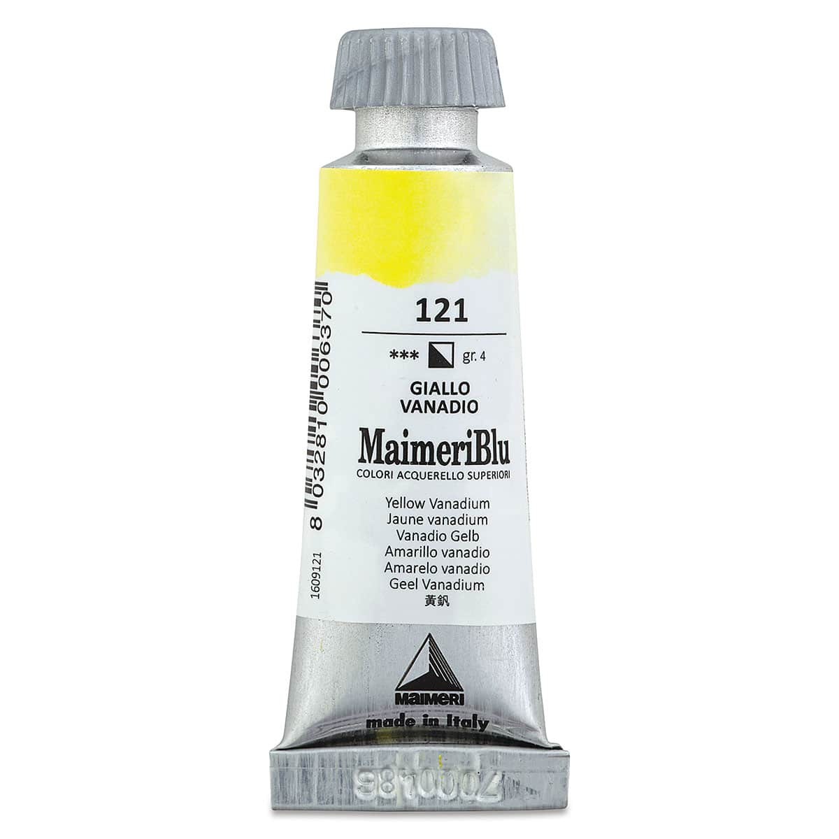 Maimeri Blu Artist Watercolor - Yellow Vanadium, 12 ml Tube