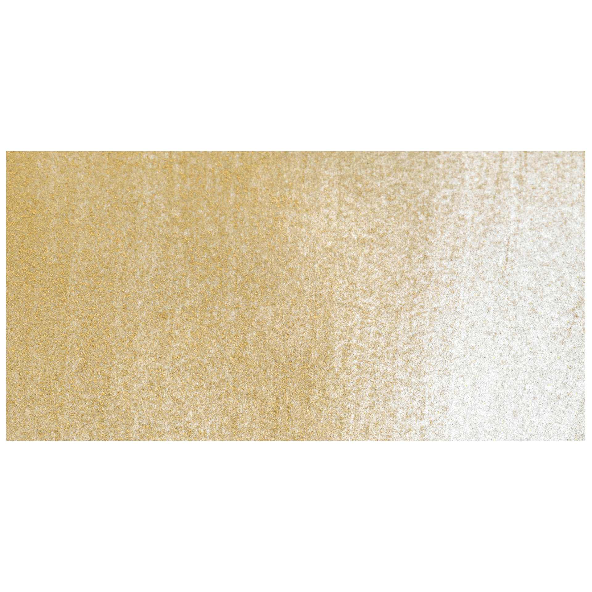 Yasutomo Traditional Japanese Watercolor Pan - Metallic Gold swatch