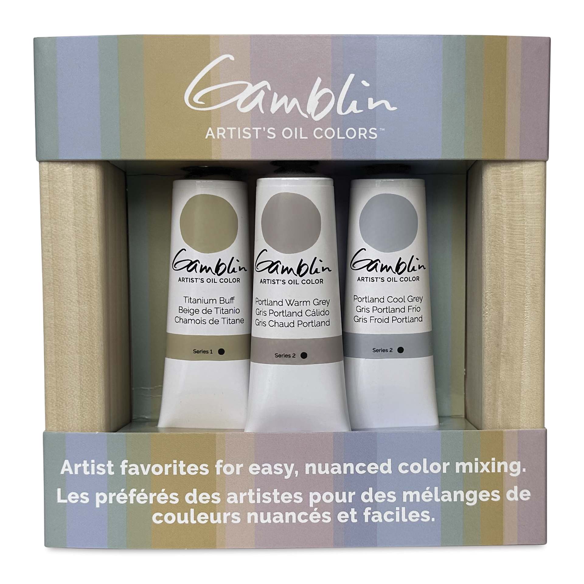 Gamblin Artist's Oil Color - Set of 3, Grey, 37 ml Tubes