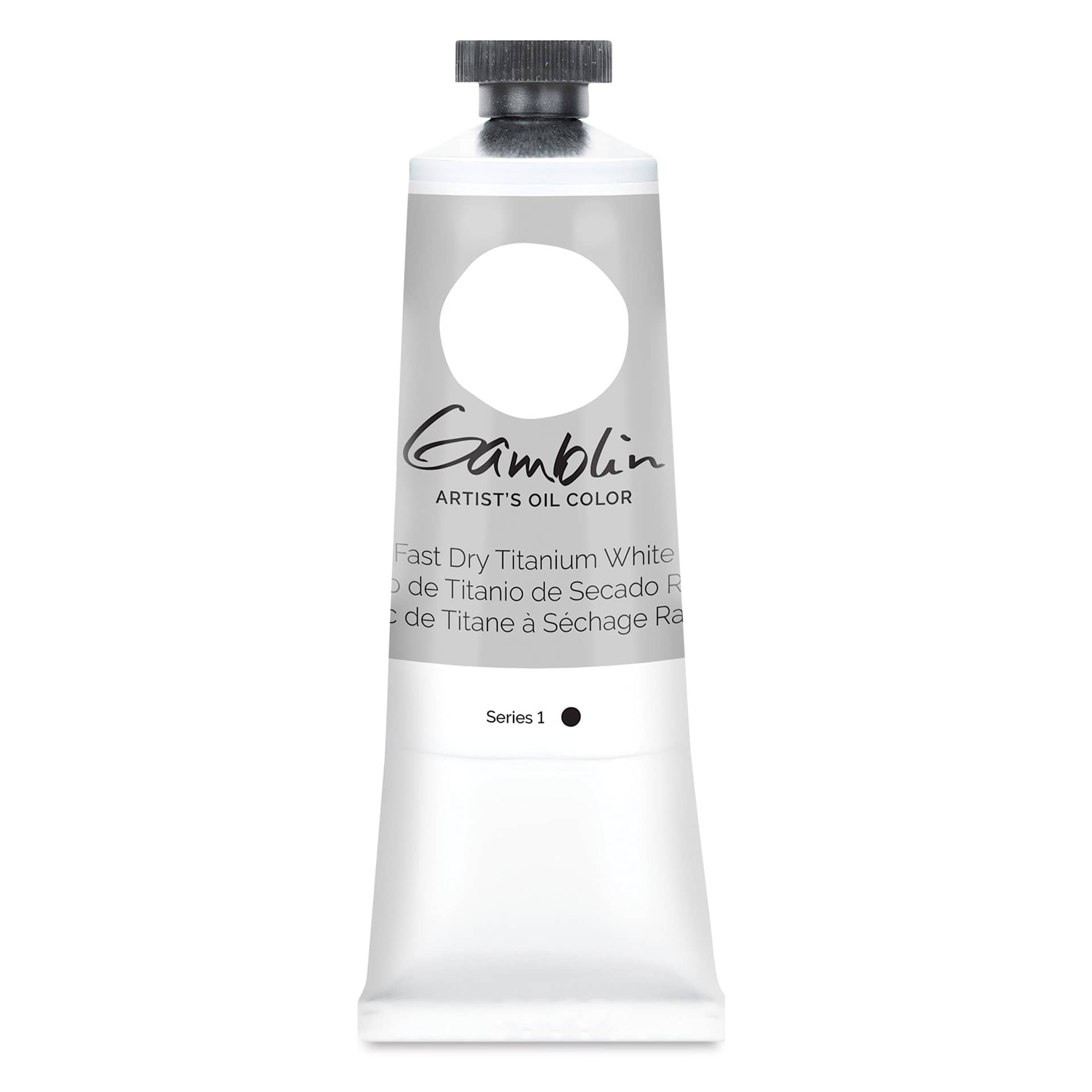 Gamblin Artist's Oil Color - Fast Dry Titanium White, 37 ml tube
