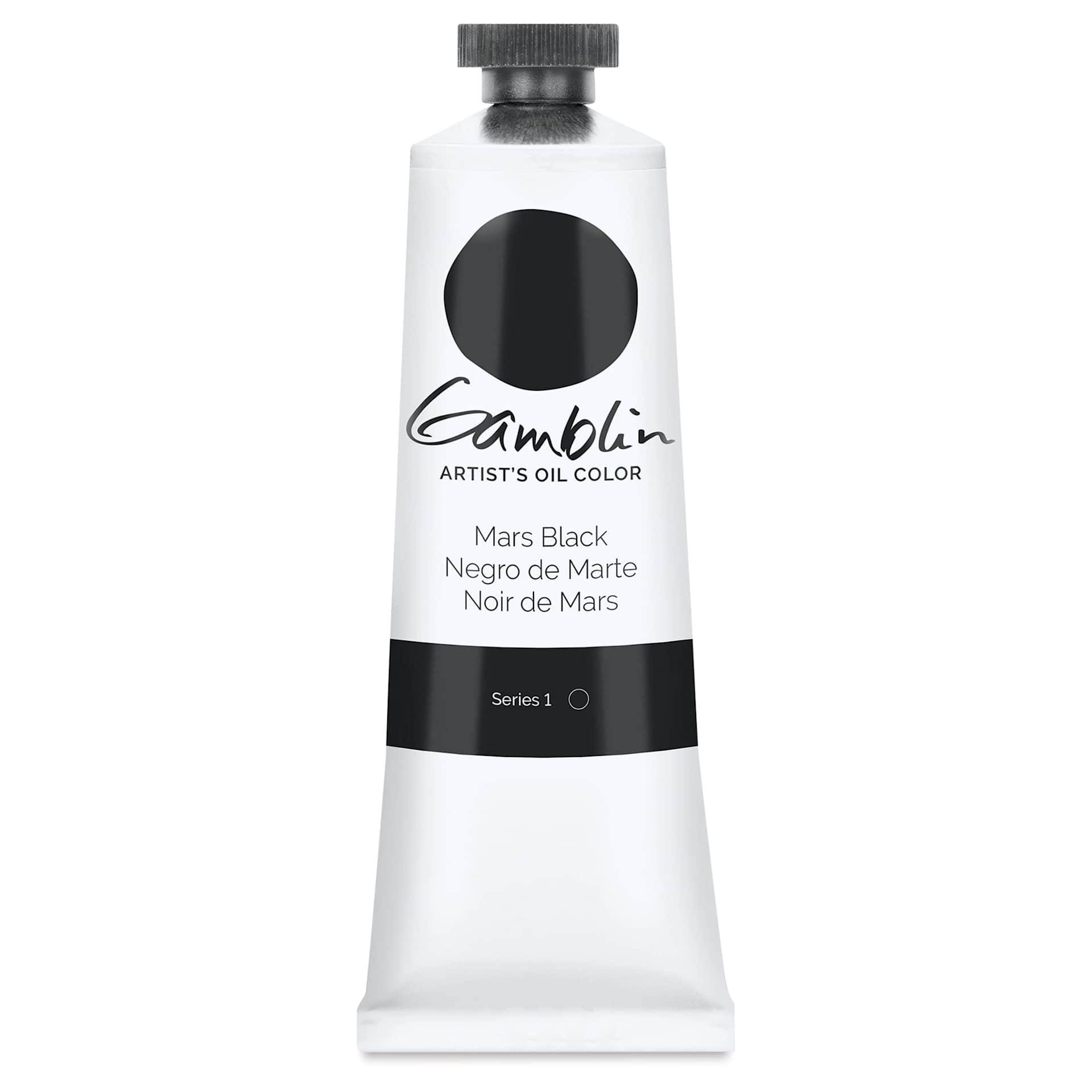 Gamblin Artist's Oil Color - Mars Black, 37 ml tube