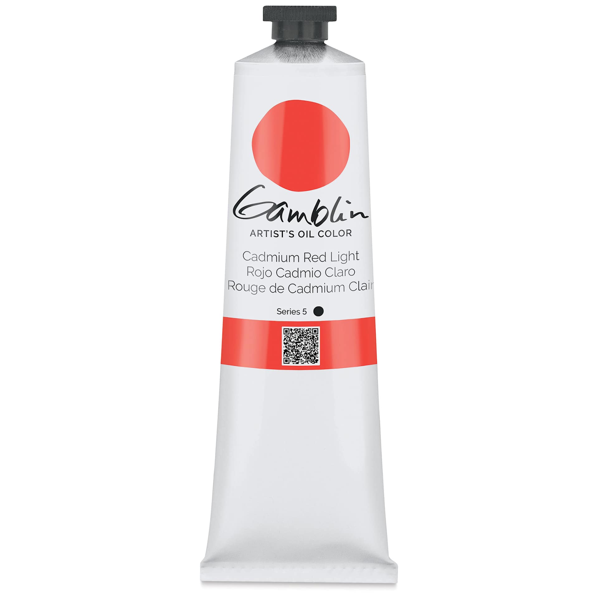 Gamblin Artist's Oil Color - Cadmium Red Light, 150 ml tube Gamblin Artist's Oil Color - Cadmium Red Light, 150 ml tube