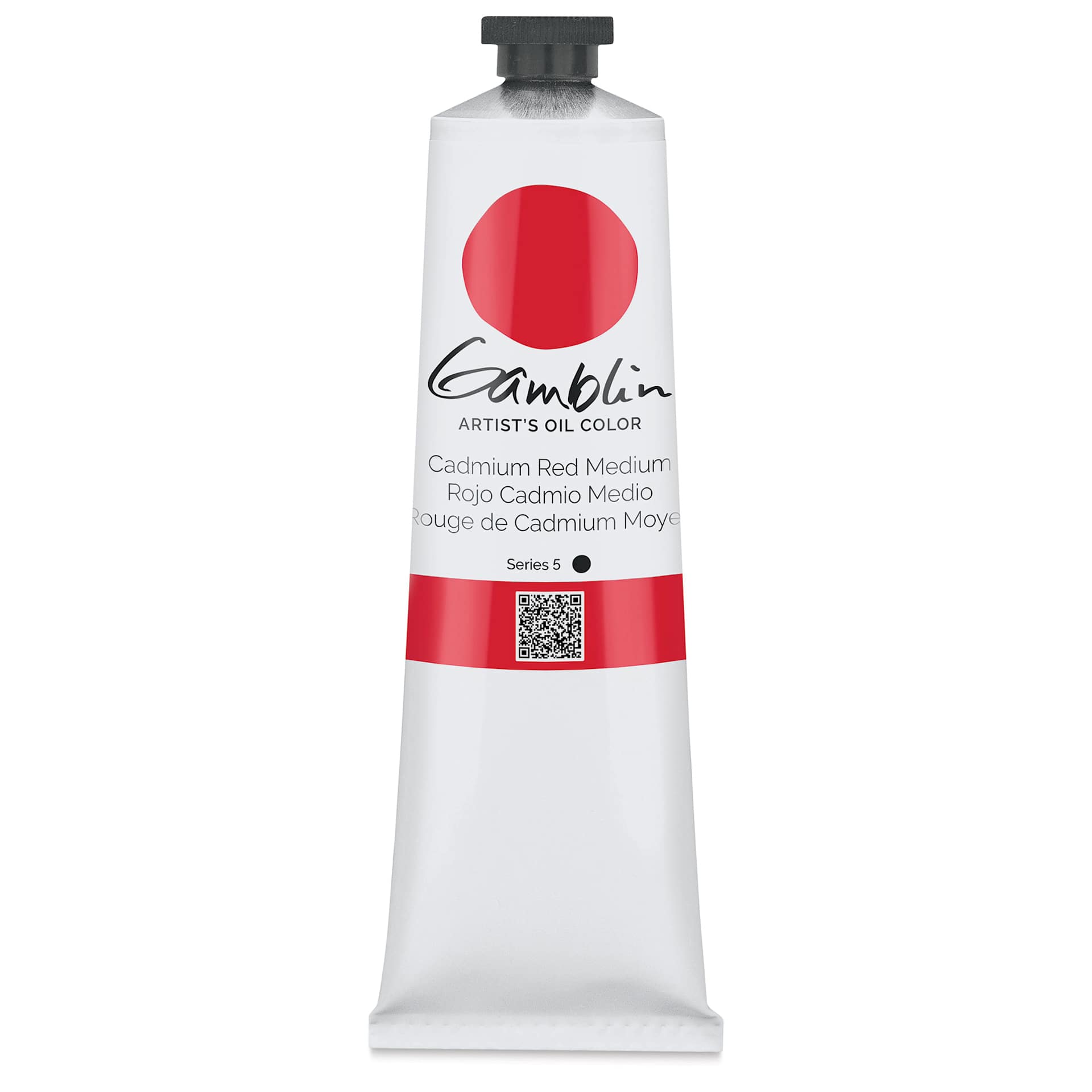 Gamblin Artist's Oil Color - Cadmium Red Medium, 150 ml tube