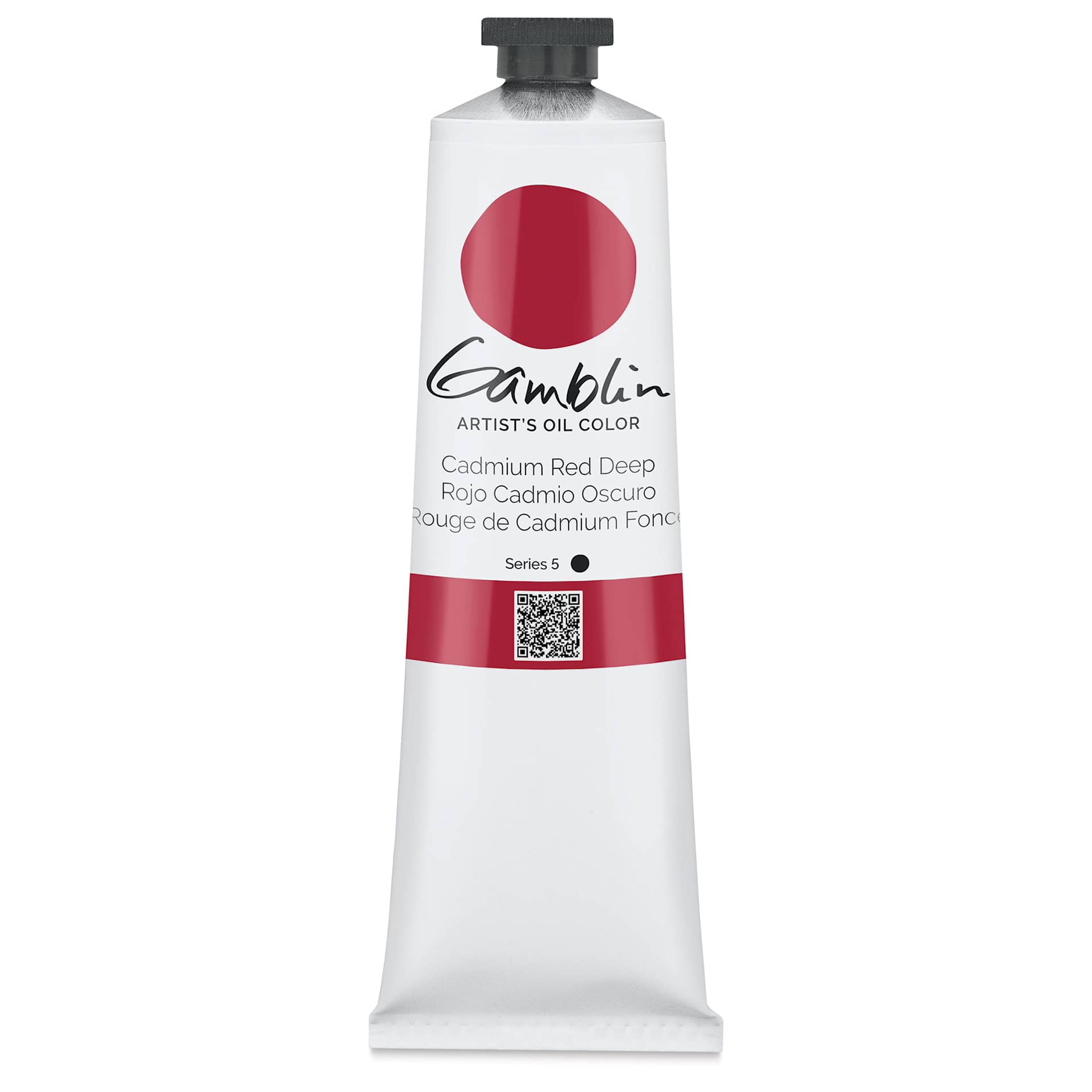 Gamblin Artist's Oil Color - Cadmium Red Deep, 150 ml tube
