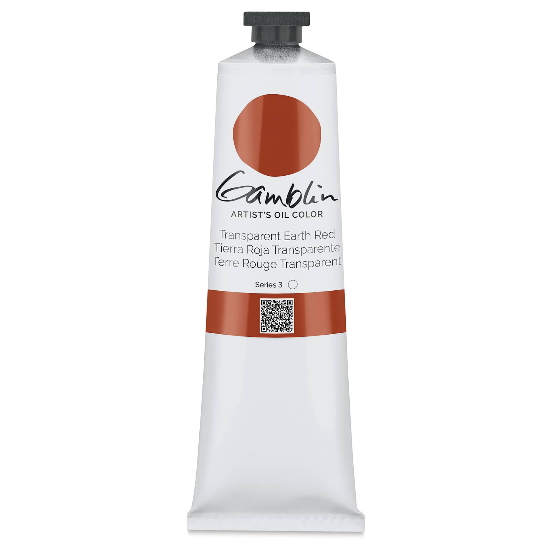 Gamblin Artists' Oil Color - Transparent Earth Red, 150 ml tube