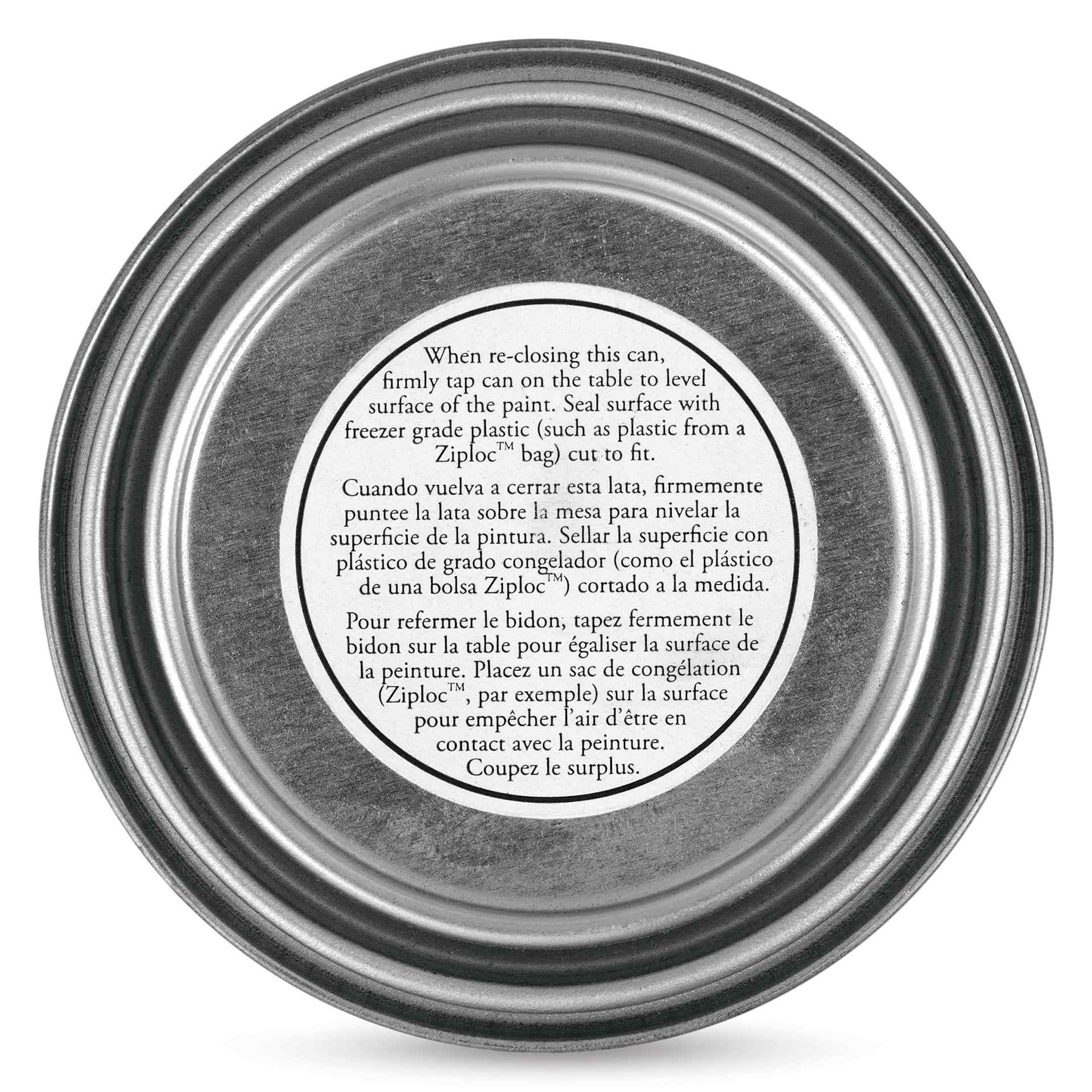 Gamblin Artist's Oil Color - Naples Orange, 8 oz Can lid Gamblin Artist's Oil Color - Naples Orange, 8 oz Can lid