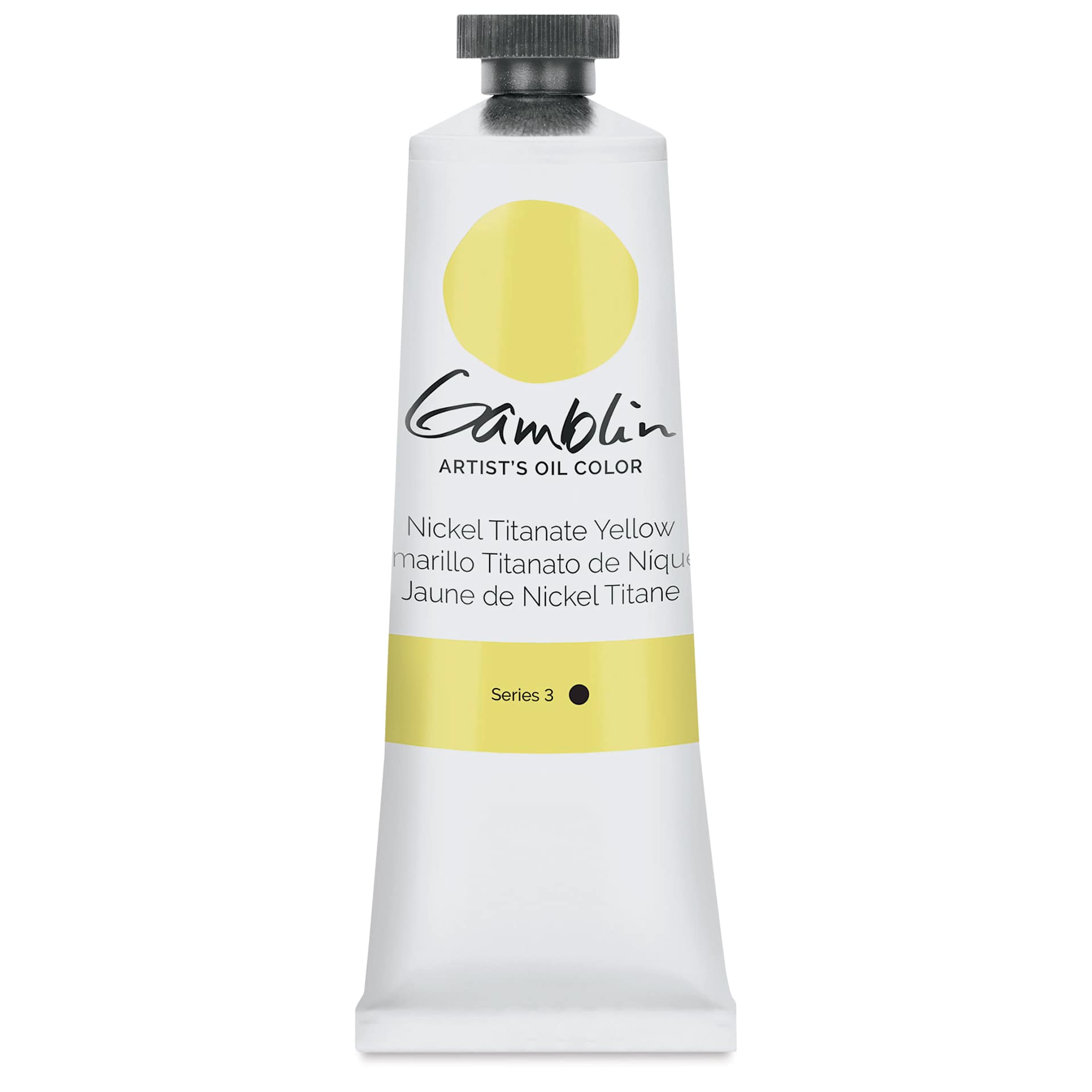 Gamblin Artist's Oil Color - Nickel Titanate Yellow, 37 ml tube Gamblin Artist's Oil Color - Nickel Titanate Yellow, 37 ml tube