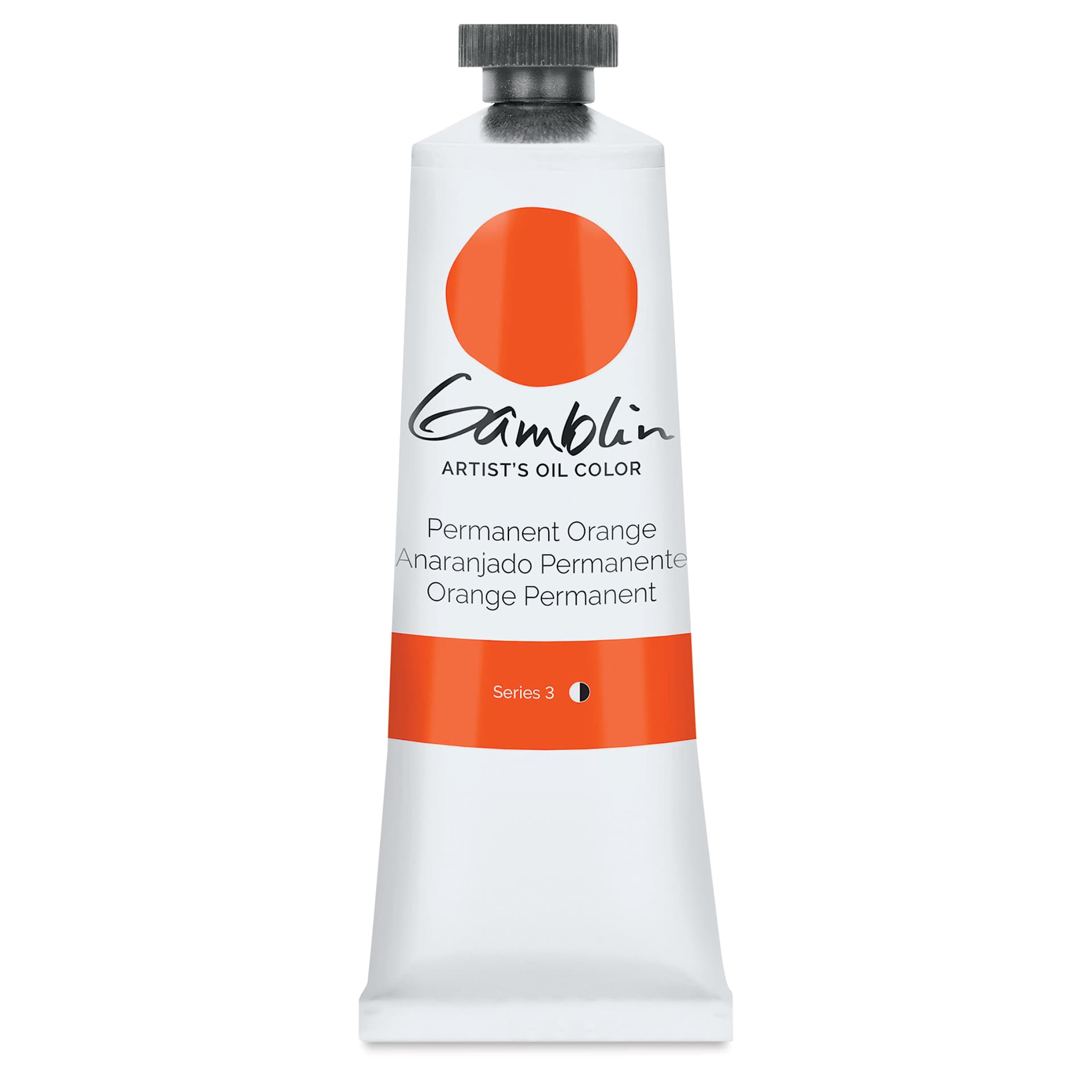 Gamblin Artist's Oil Color - Permanent Orange, 37 ml tube