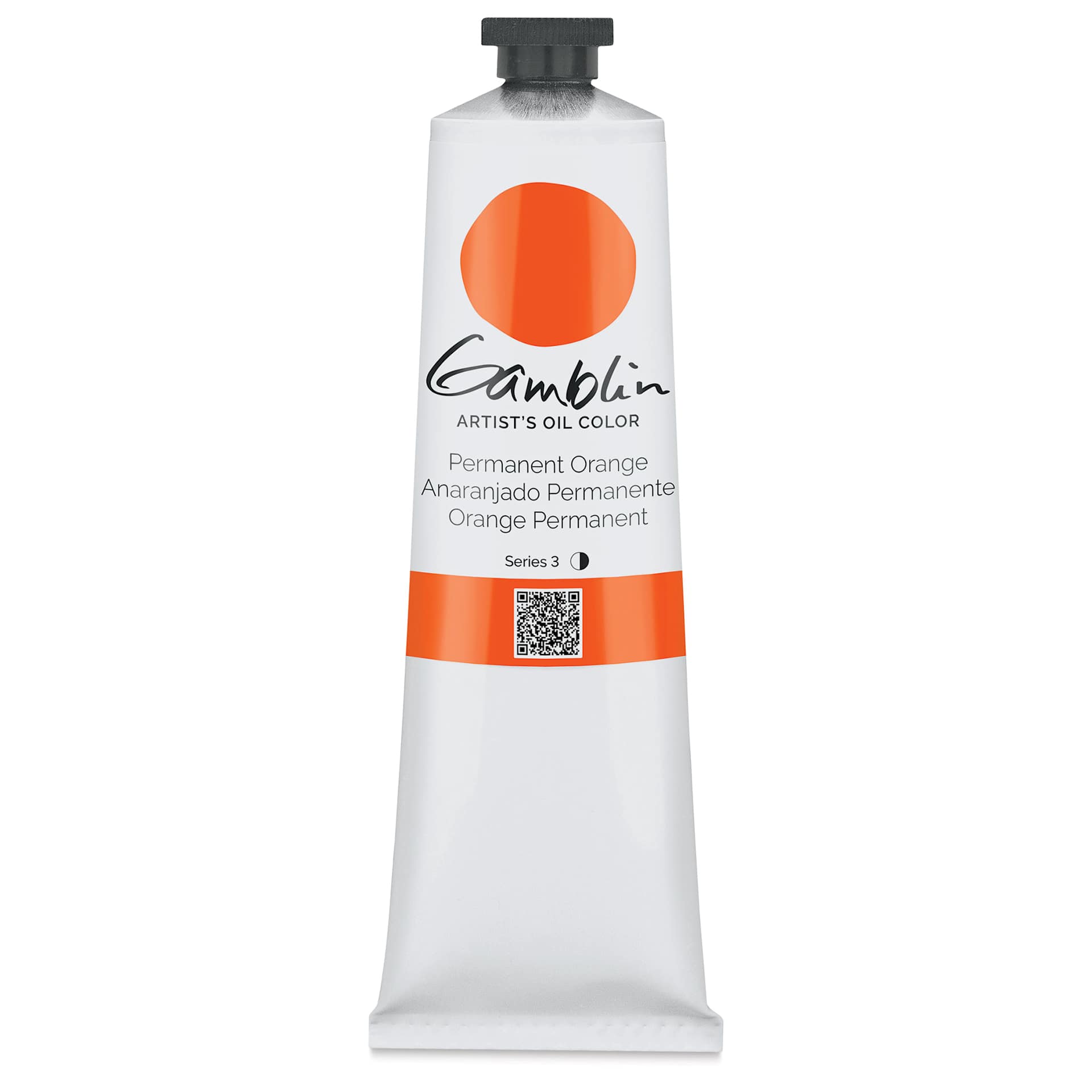 Gamblin Artist's Oil Color - Permanent Orange, 150 ml tube