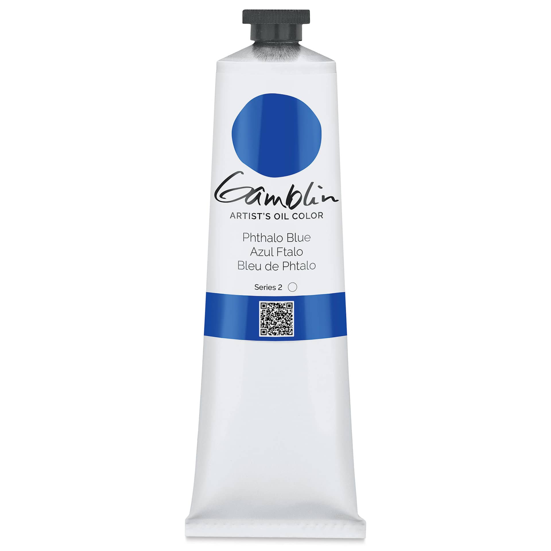 Gamblin Artist's Oil Color - Phthalo Blue, 150 ml tube Gamblin Artist's Oil Color - Phthalo Blue, 150 ml tube