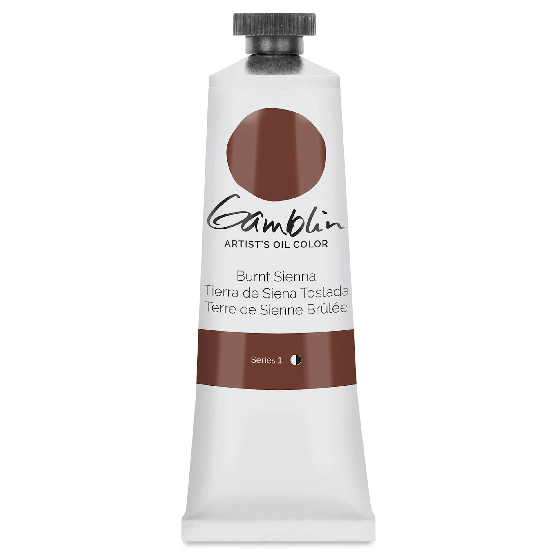 Gamblin Artist's Oil Color - Burnt Sienna, 37 ml tube