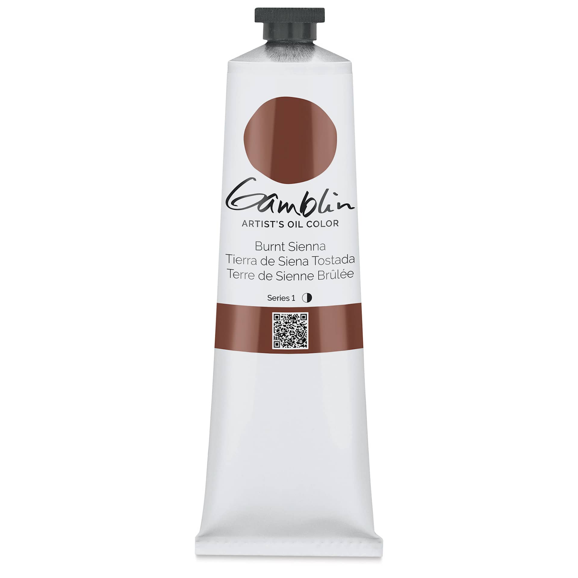 Gamblin Artist's Oil Color - Burnt Sienna, 150 ml tube