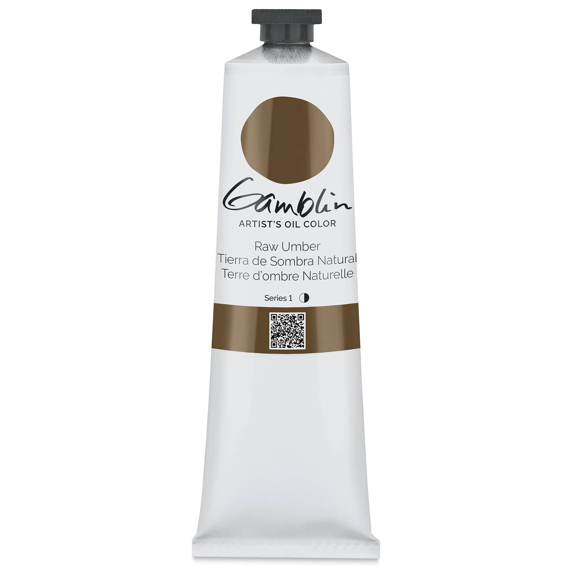 Gamblin Artist's Oil Color - Raw Umber, 150 ml tube