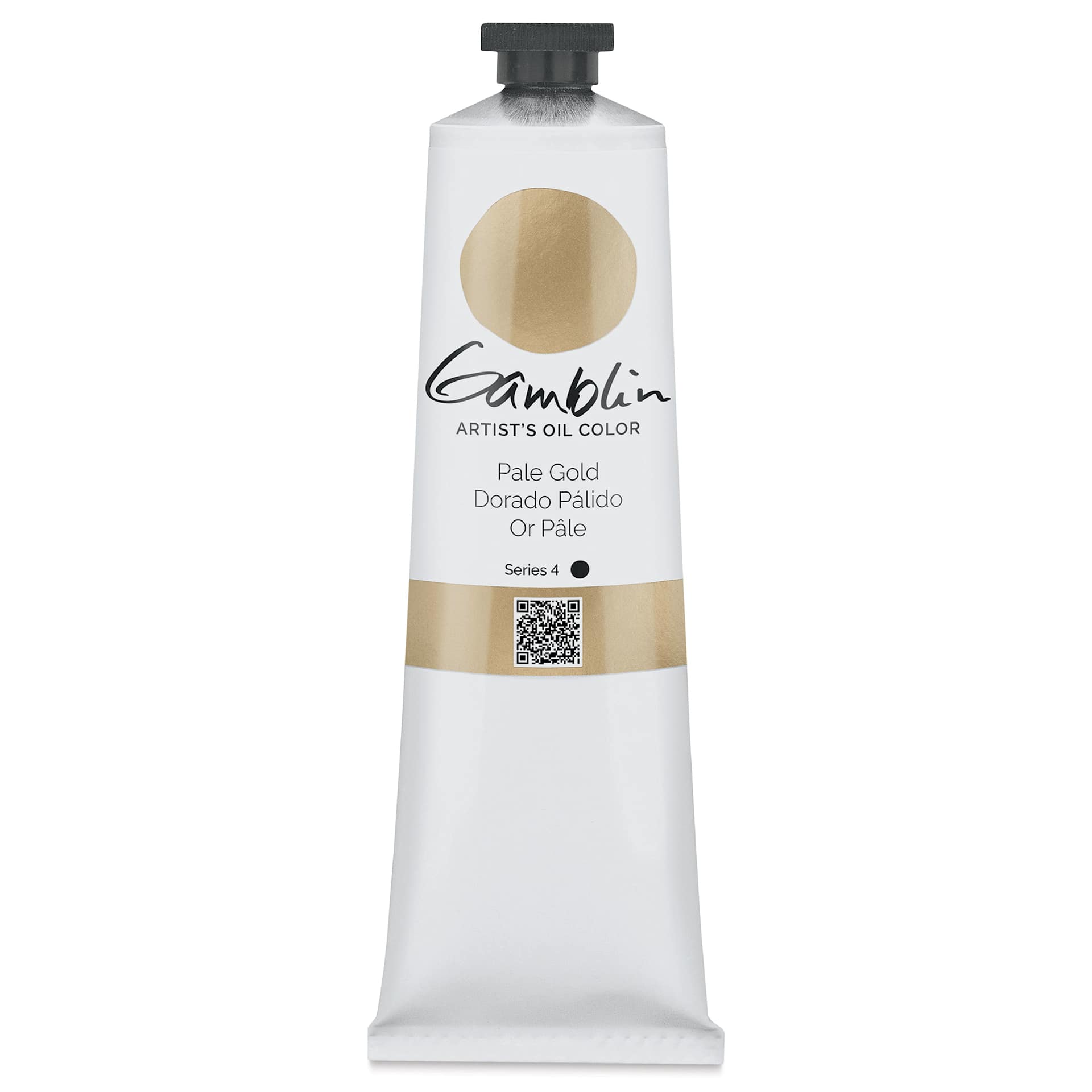 Gamblin Artist's Oil Color - Pale Gold, 150 ml tube