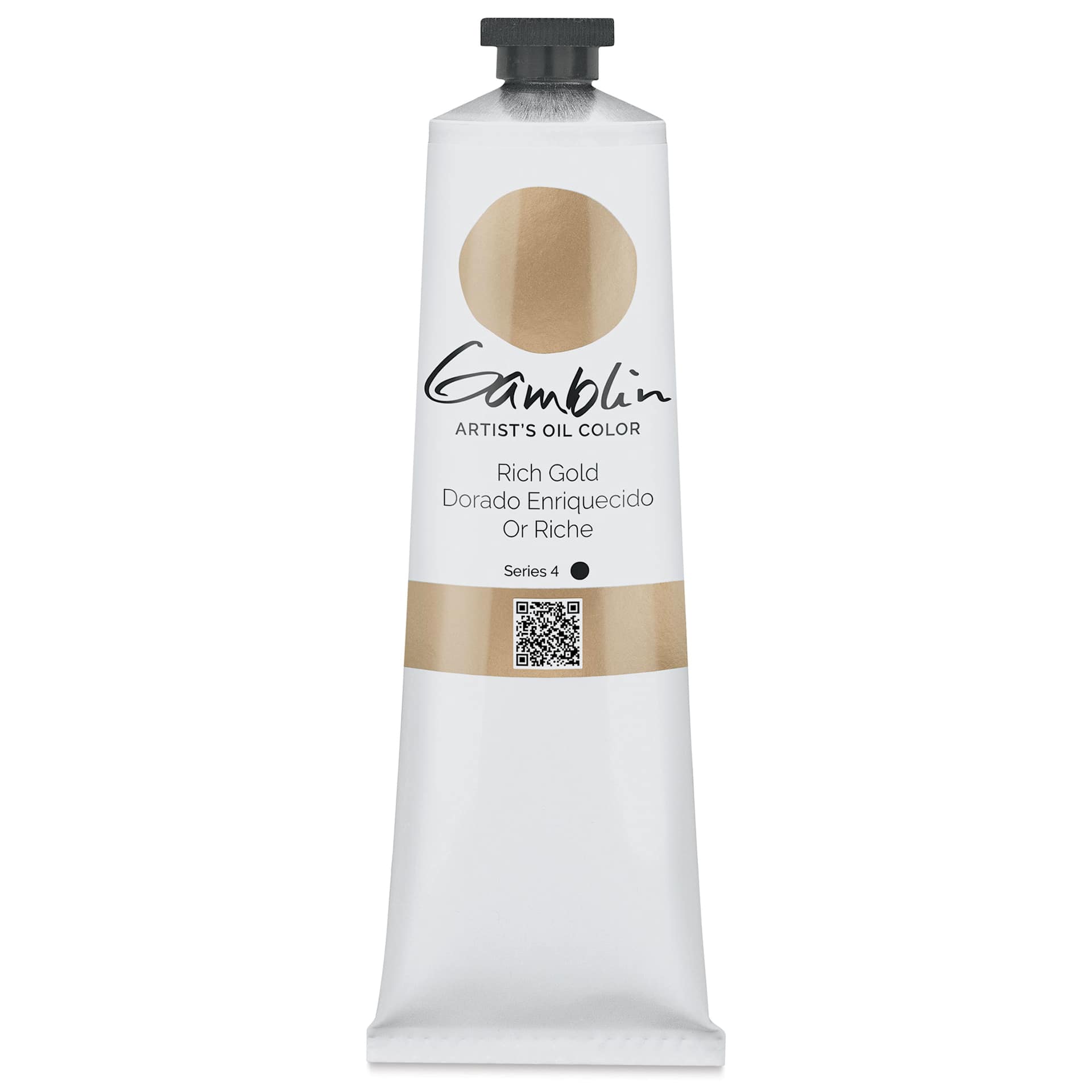 Gamblin Artist's Oil Color - Rich Gold, 150 ml tube