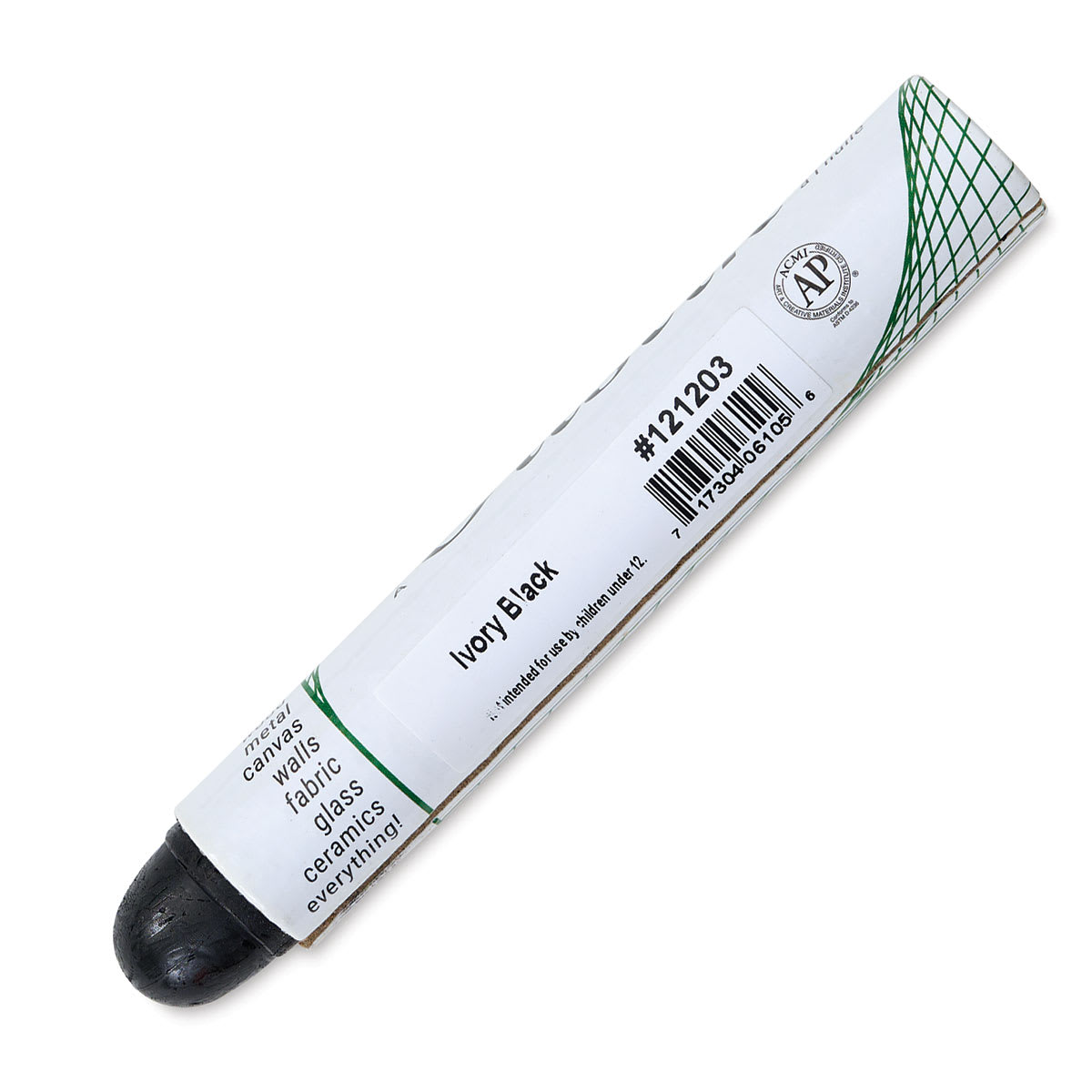Shiva Oilstik Oil Paint - Ivory Black, Regular (Back)